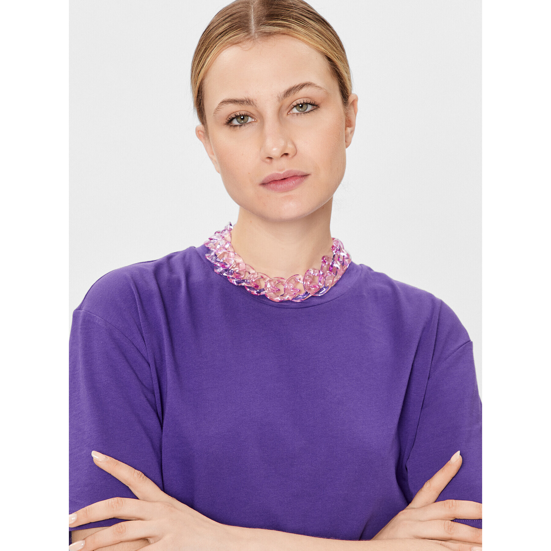 Patrizia Pepe Тишърт 2M4316/J128-M448 Виолетов Regular Fit - Pepit.bg