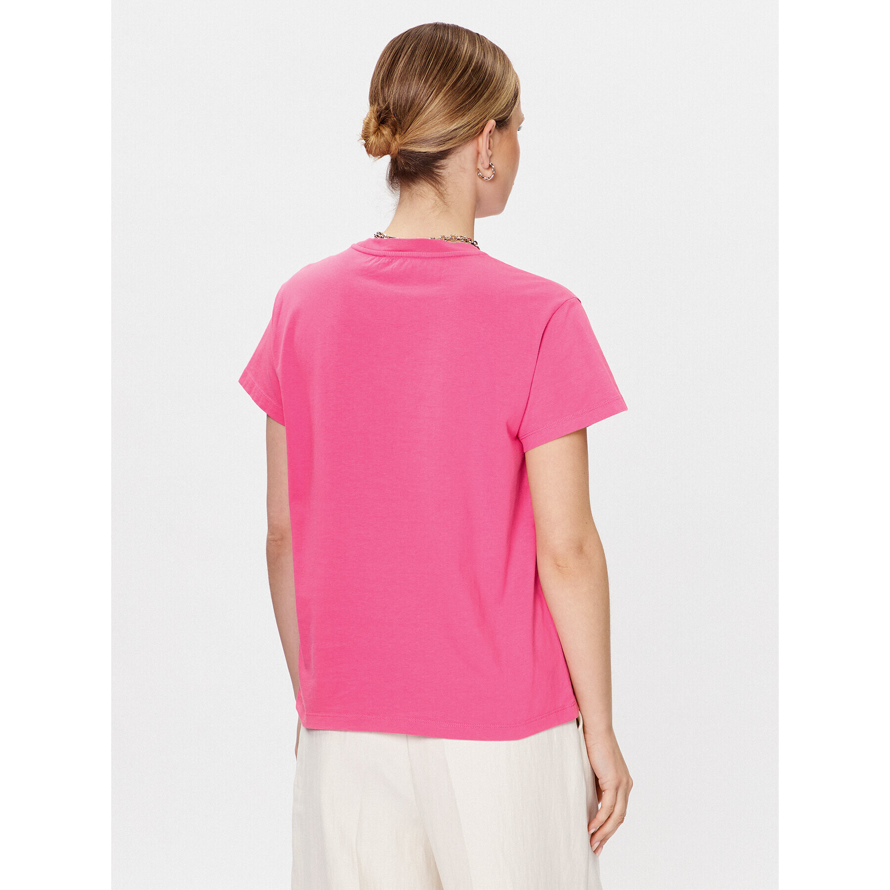 Patrizia Pepe Тишърт 2M4321/J111-M450 Розов Relaxed Fit - Pepit.bg