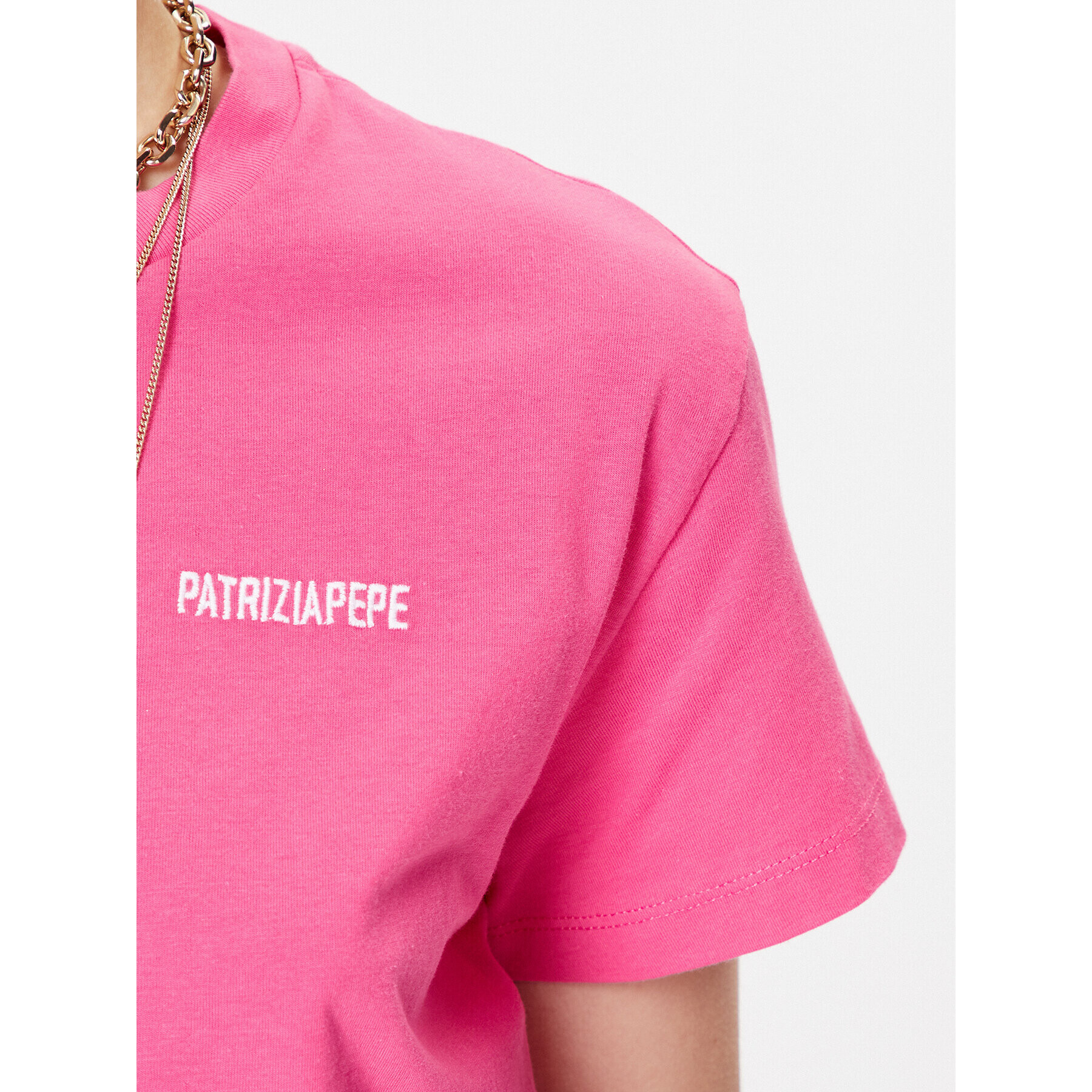 Patrizia Pepe Тишърт 2M4321/J111-M450 Розов Relaxed Fit - Pepit.bg