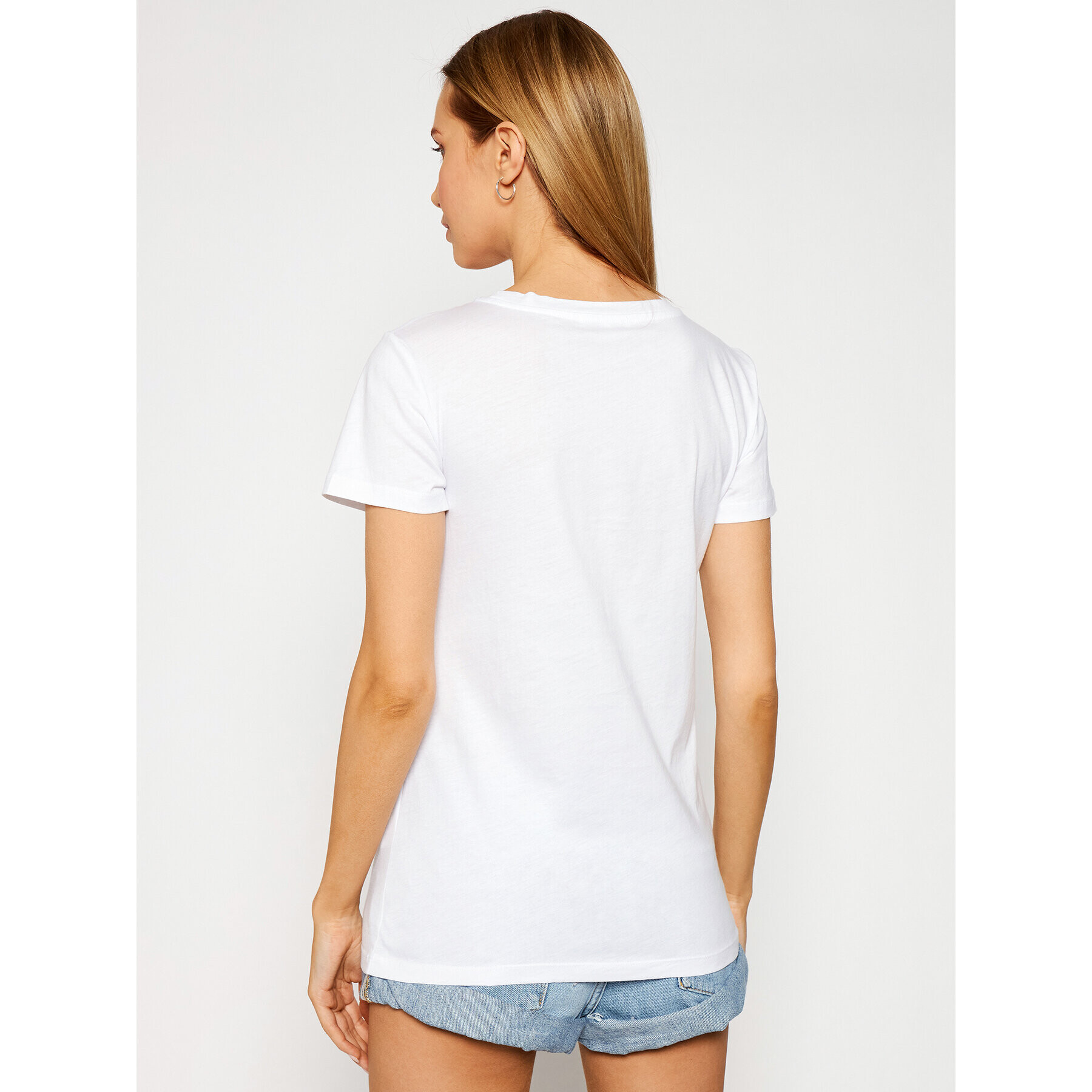 Patrizia Pepe Тишърт 8M1190/A4V5-W103 Бял Regular Fit - Pepit.bg