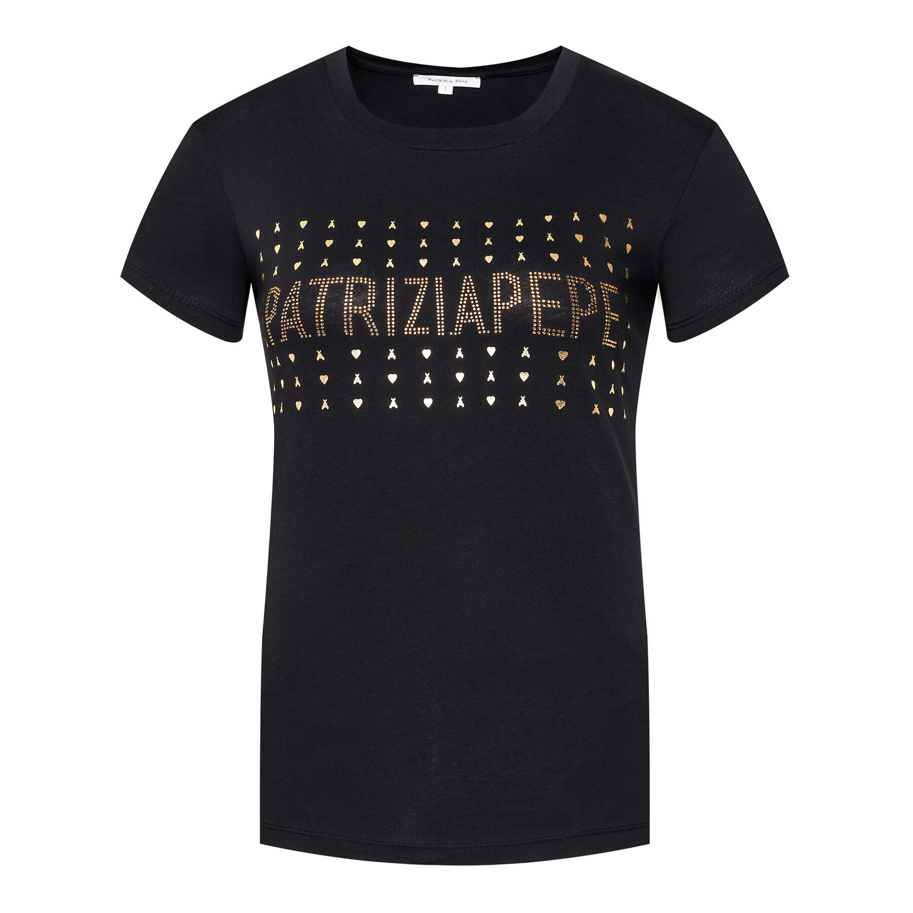 Patrizia Pepe Тишърт 8M1194/A4V5-K103 Черен Regular Fit - Pepit.bg
