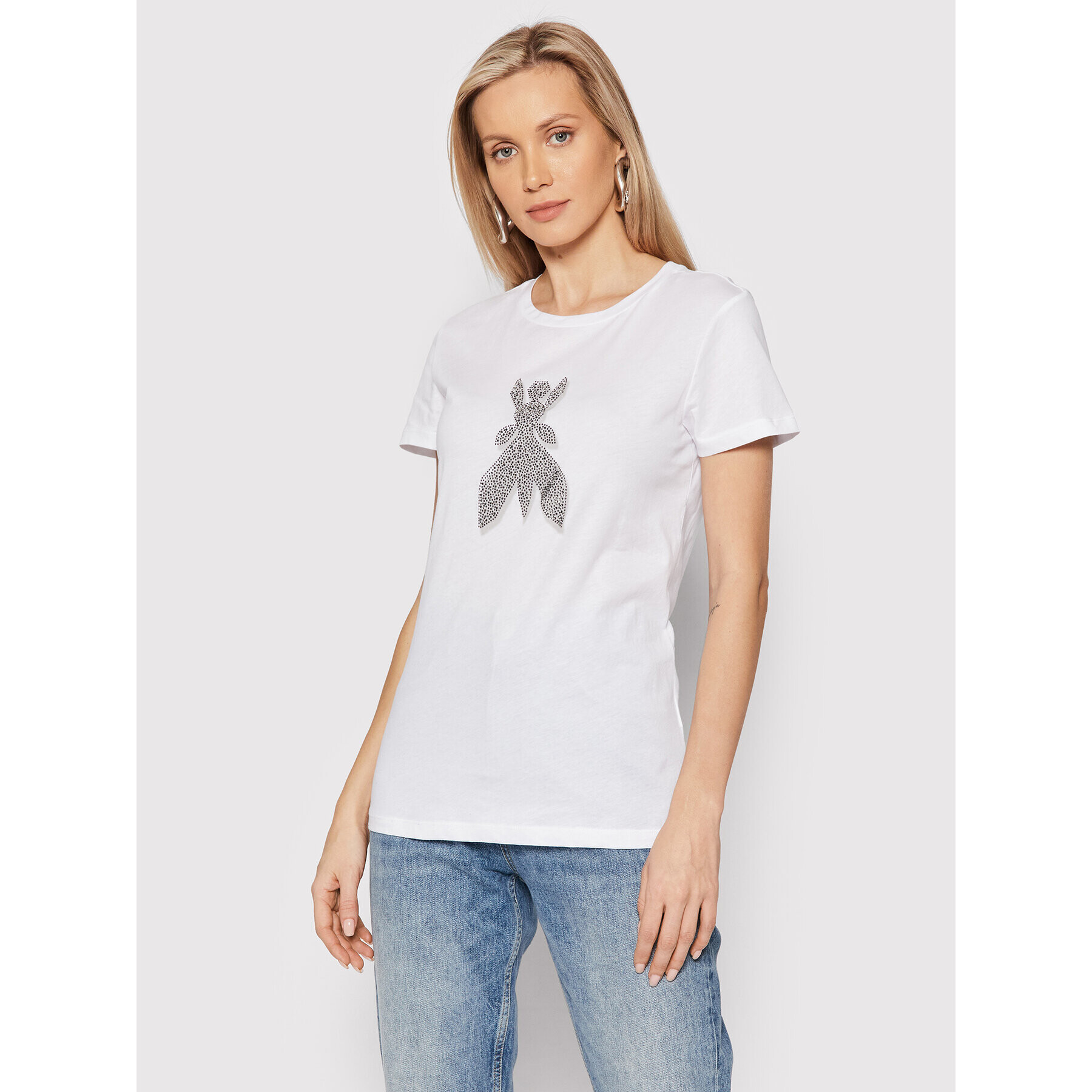Patrizia Pepe Тишърт 8M1394/J4V5-W103 Бял Regular Fit - Pepit.bg