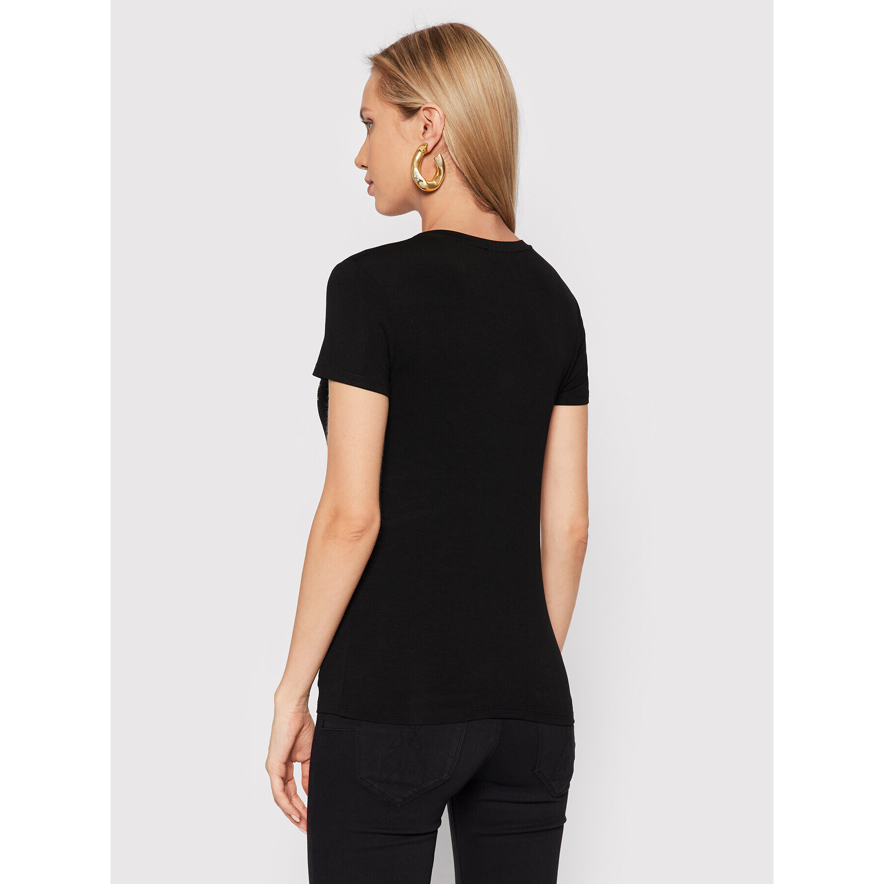 Patrizia Pepe Тишърт 8M1419/J013-K103 Черен Regular Fit - Pepit.bg