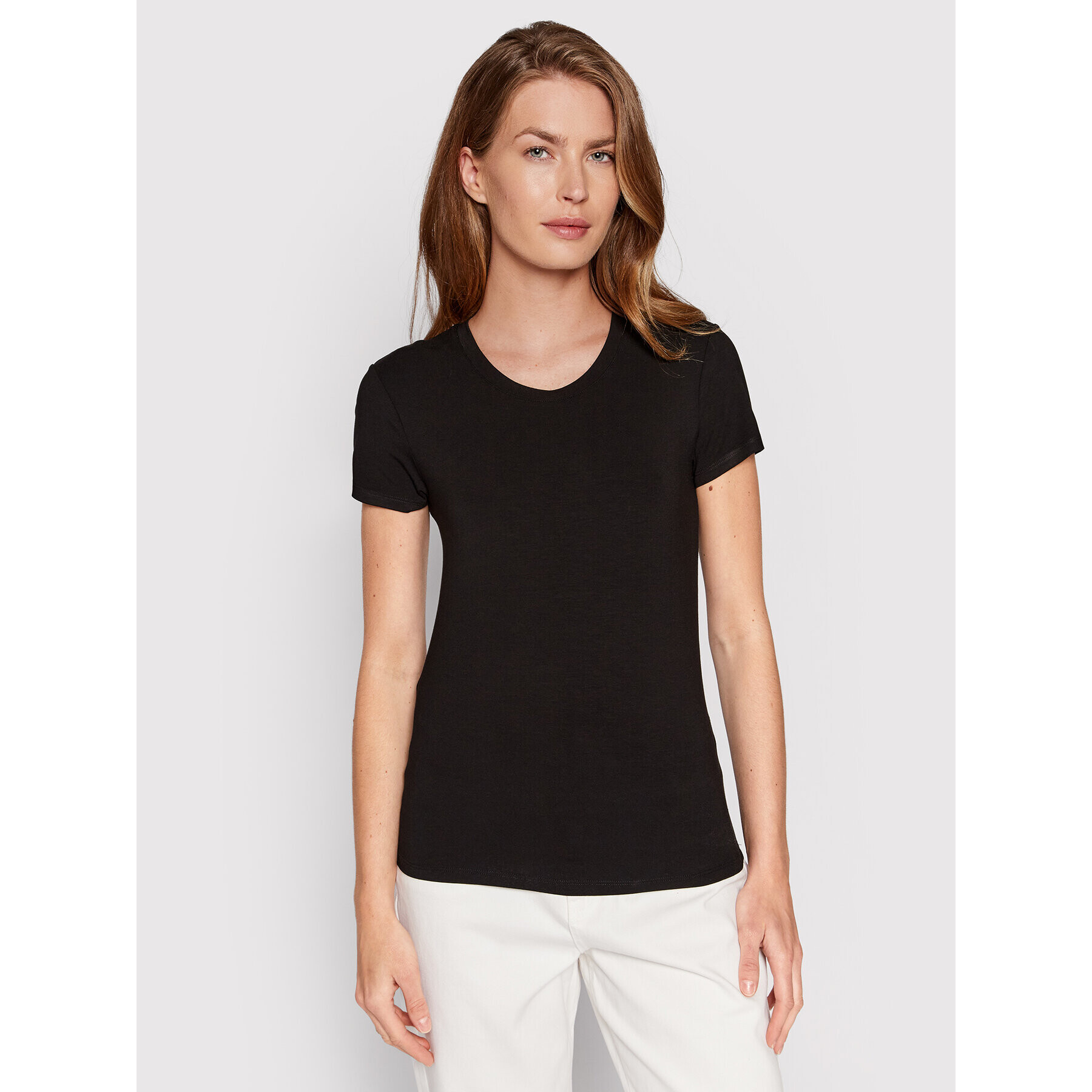 Patrizia Pepe Тишърт 8M1419/J013-K374 Черен Regular Fit - Pepit.bg