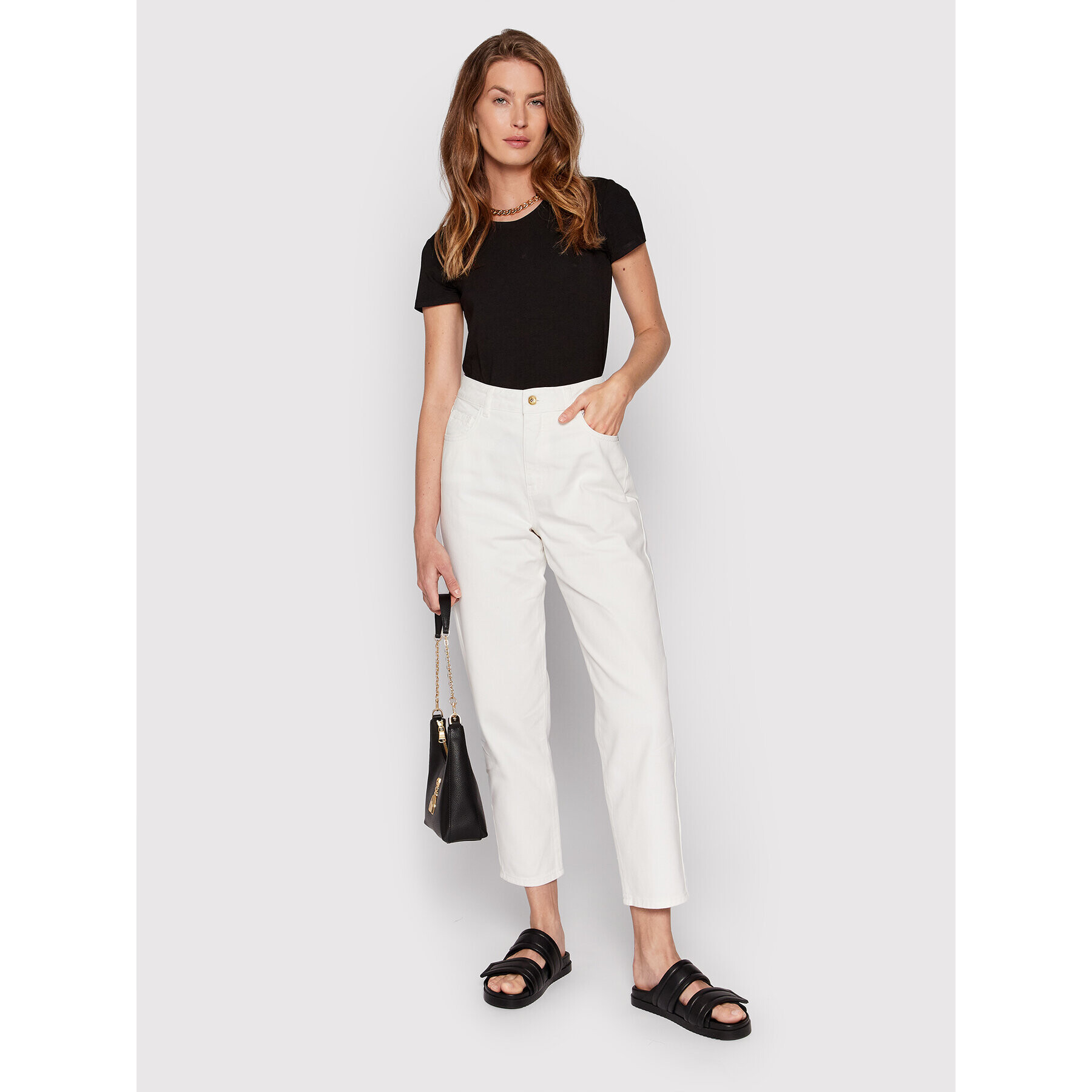 Patrizia Pepe Тишърт 8M1419/J013-K374 Черен Regular Fit - Pepit.bg