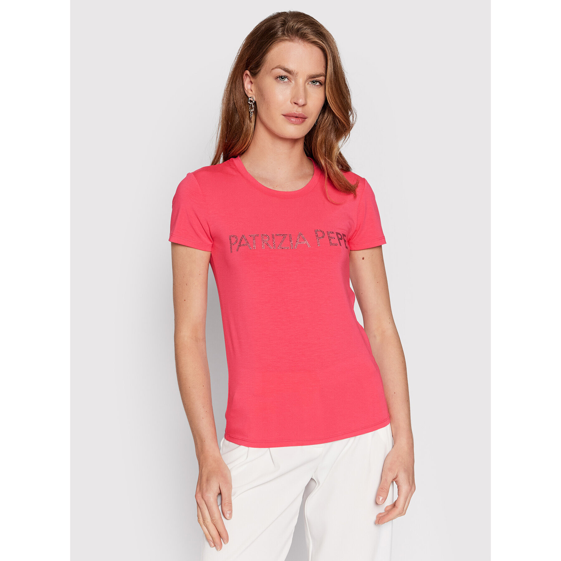 Patrizia Pepe Тишърт 8M1419/J013-R748 Розов Regular Fit - Pepit.bg