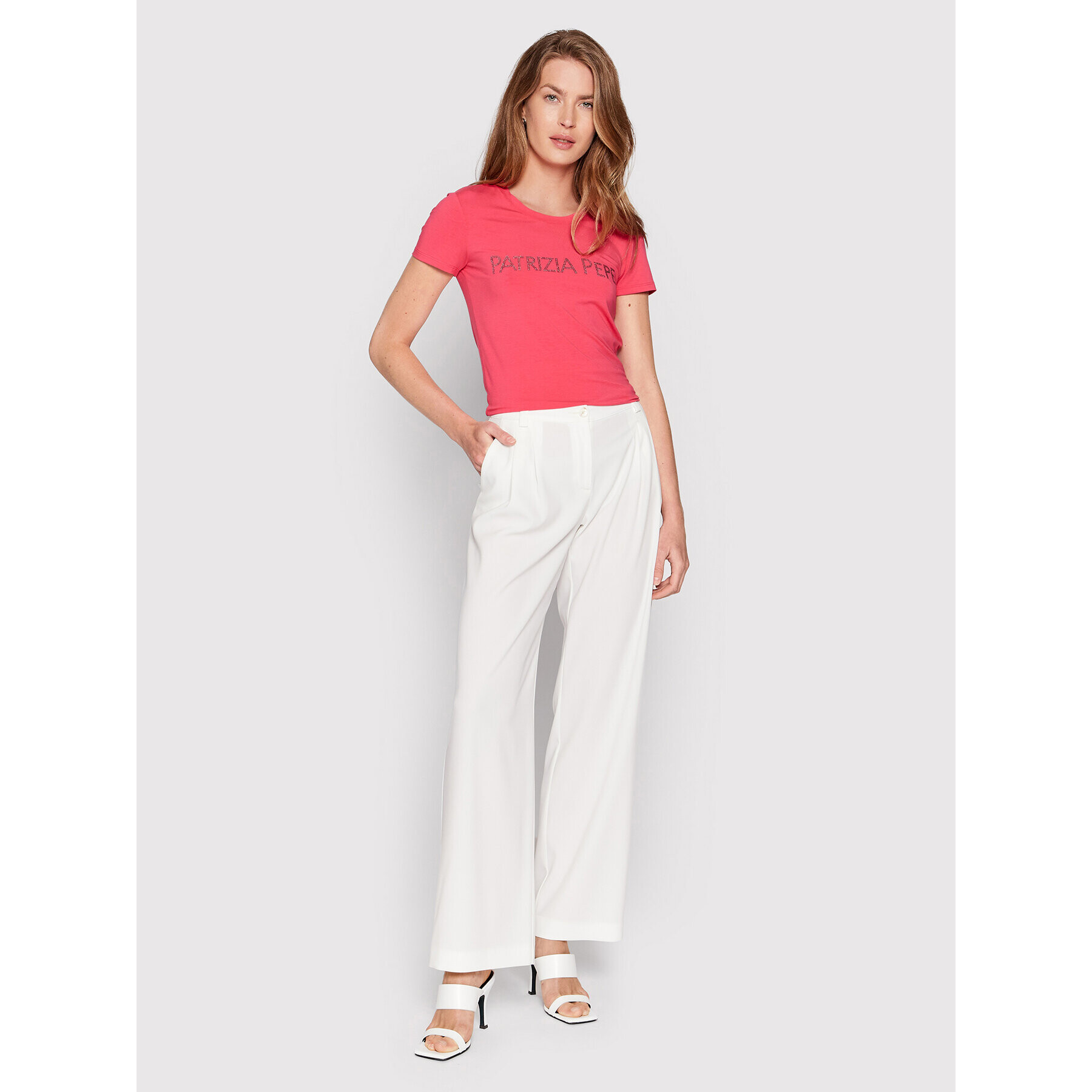 Patrizia Pepe Тишърт 8M1419/J013-R748 Розов Regular Fit - Pepit.bg