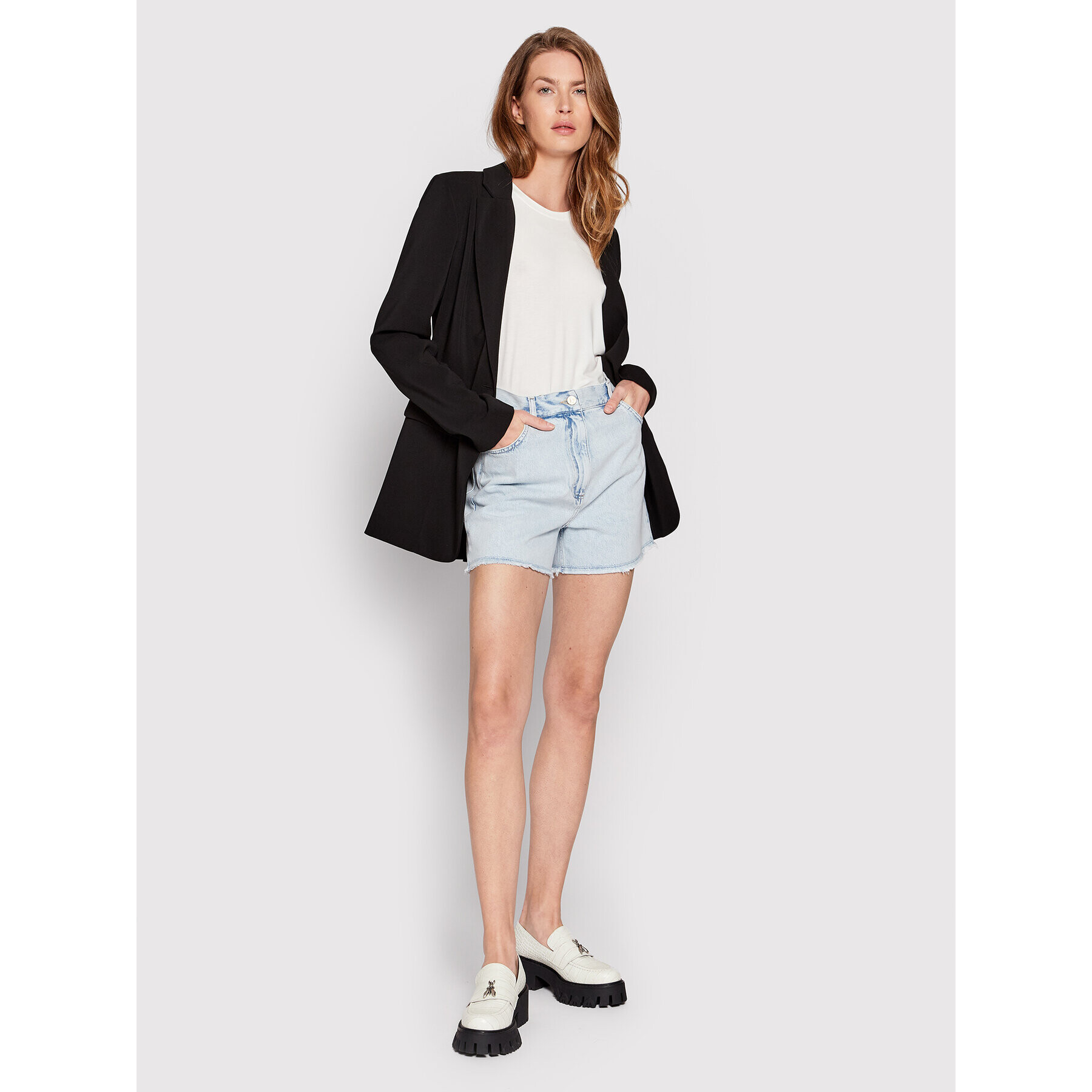 Patrizia Pepe Тишърт 8M1419/J013-W331 Бял Regular Fit - Pepit.bg