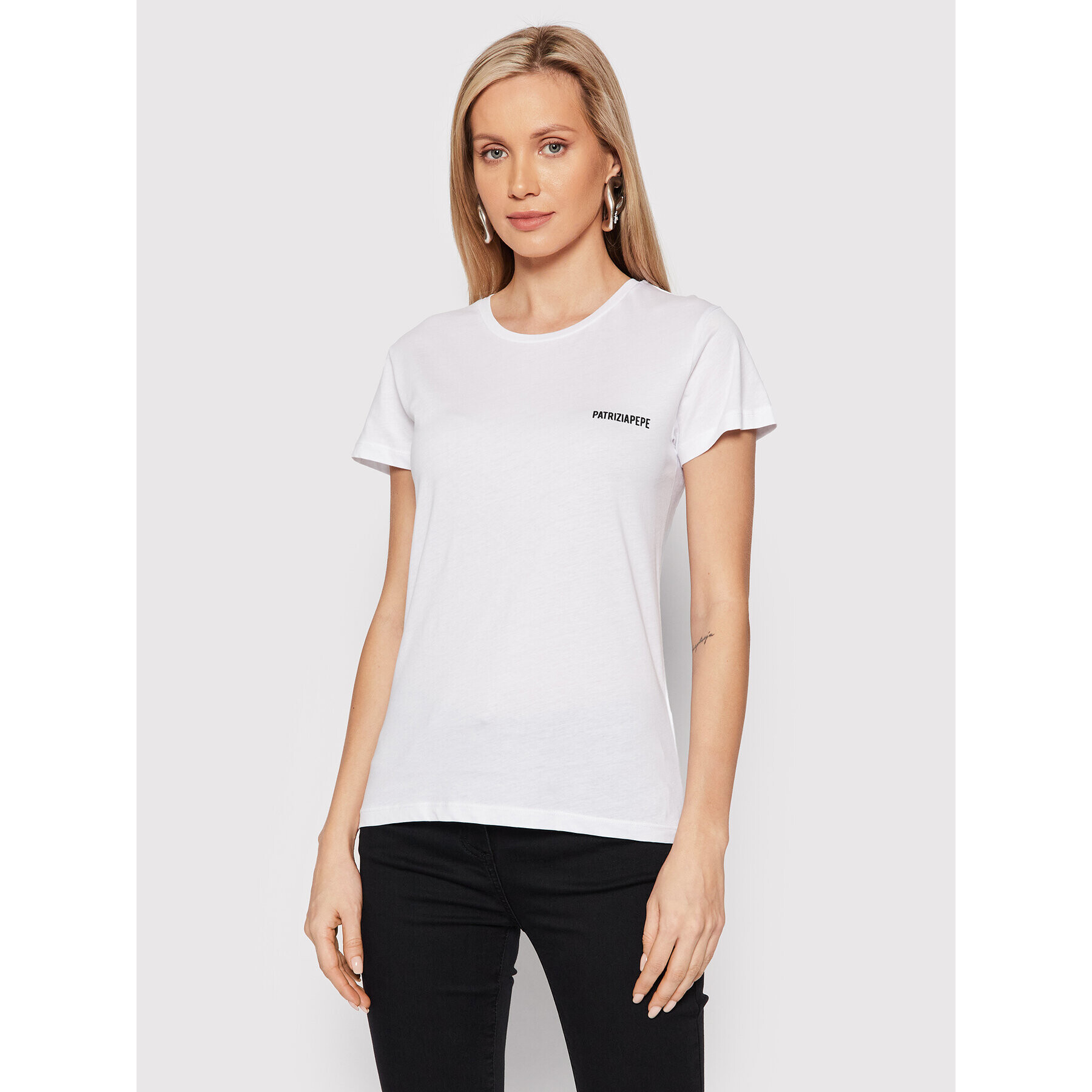 Patrizia Pepe Тишърт 8M1420/J006-W103 Бял Regular Fit - Pepit.bg