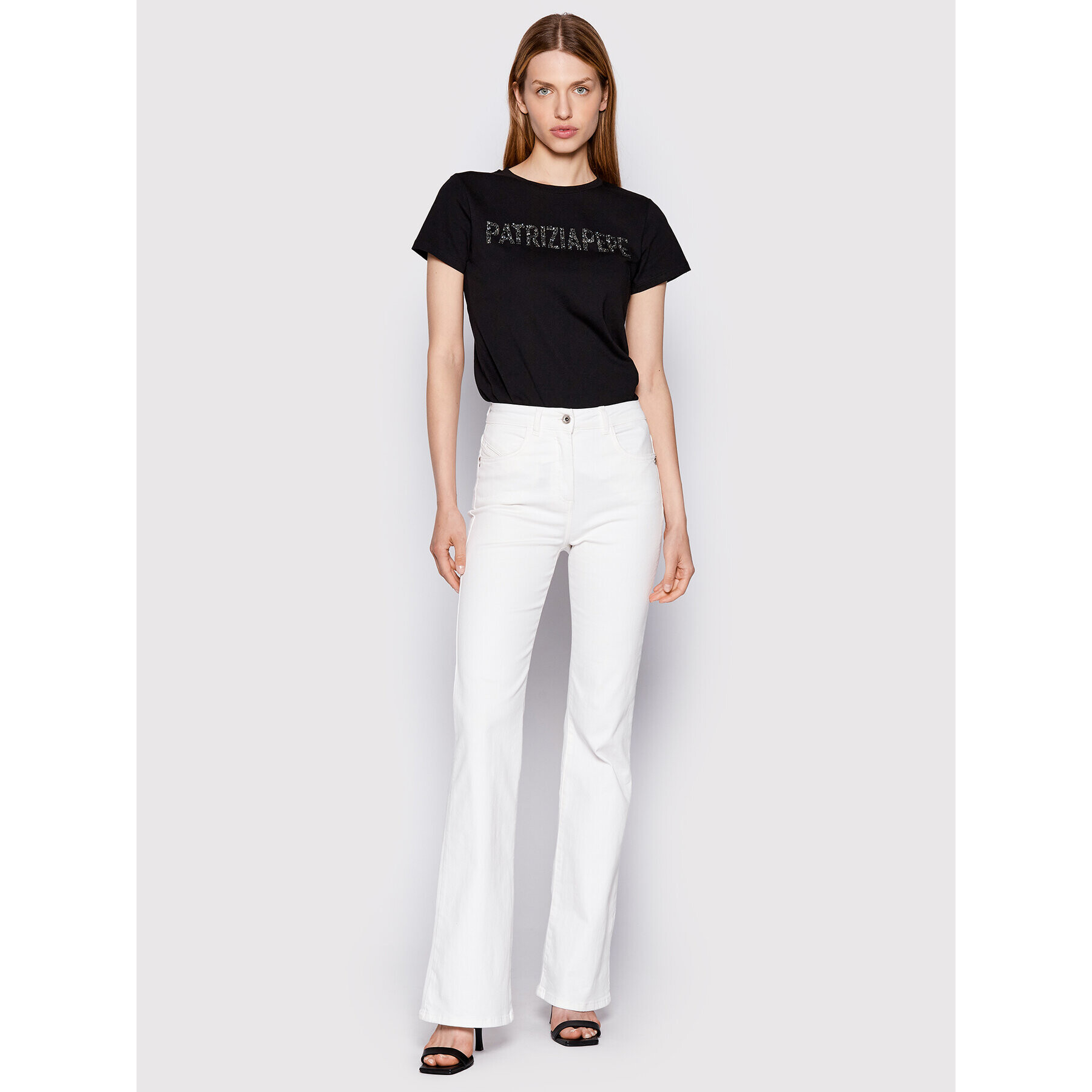 Patrizia Pepe Тишърт 8M1432/J4V5-K103 Черен Regular Fit - Pepit.bg