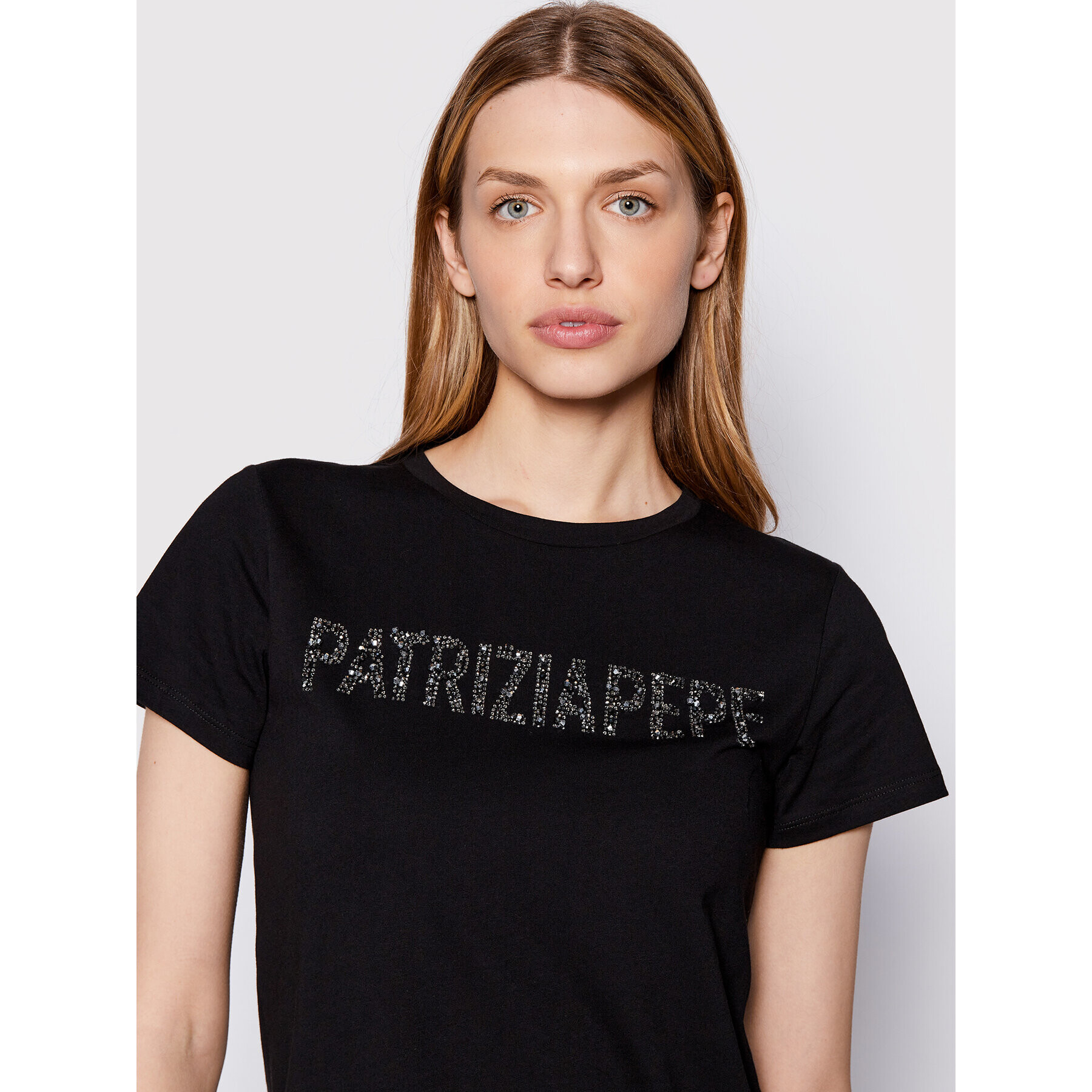 Patrizia Pepe Тишърт 8M1432/J4V5-K103 Черен Regular Fit - Pepit.bg