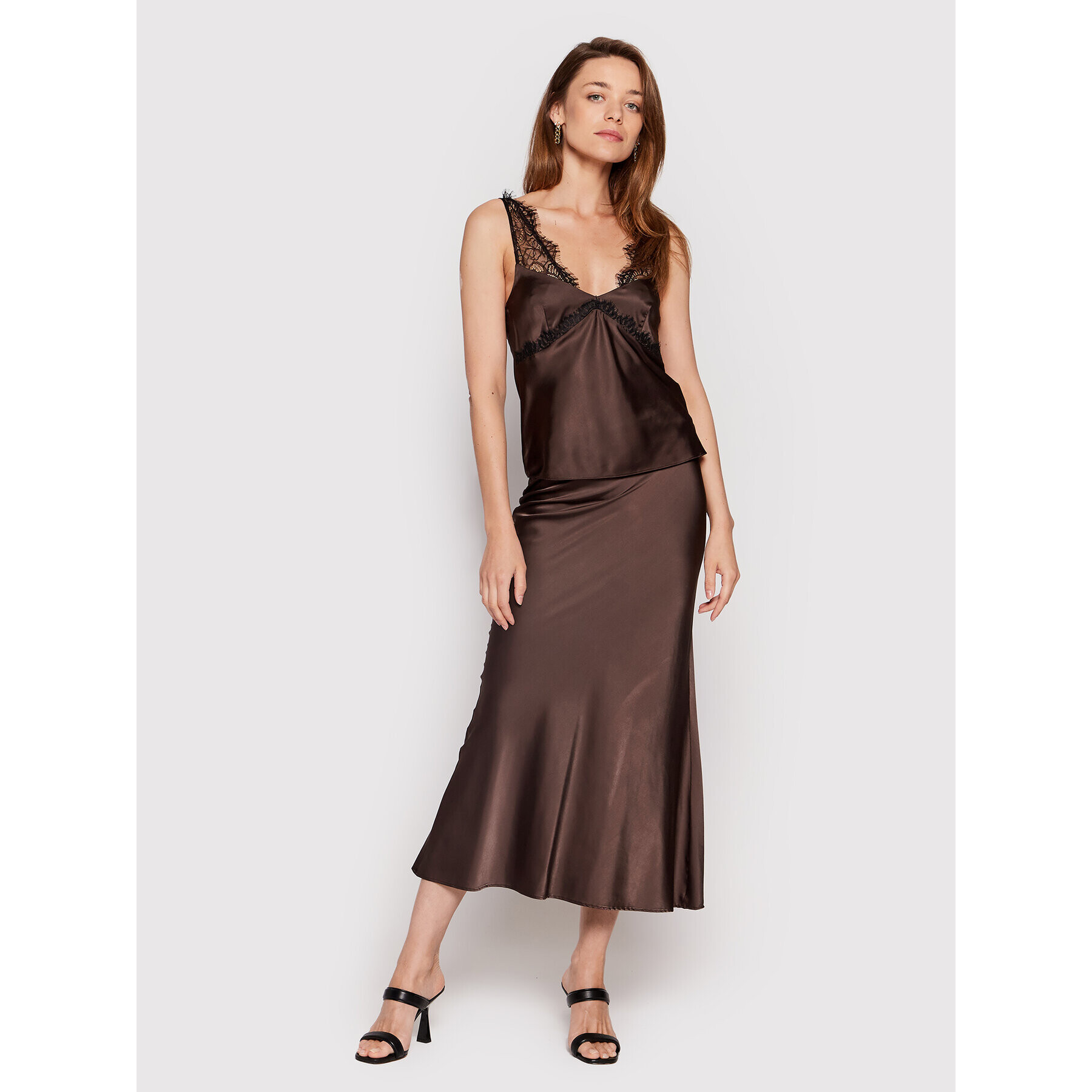 Patrizia Pepe топ 2C1403/A644-B738 Кафяв Regular Fit - Pepit.bg