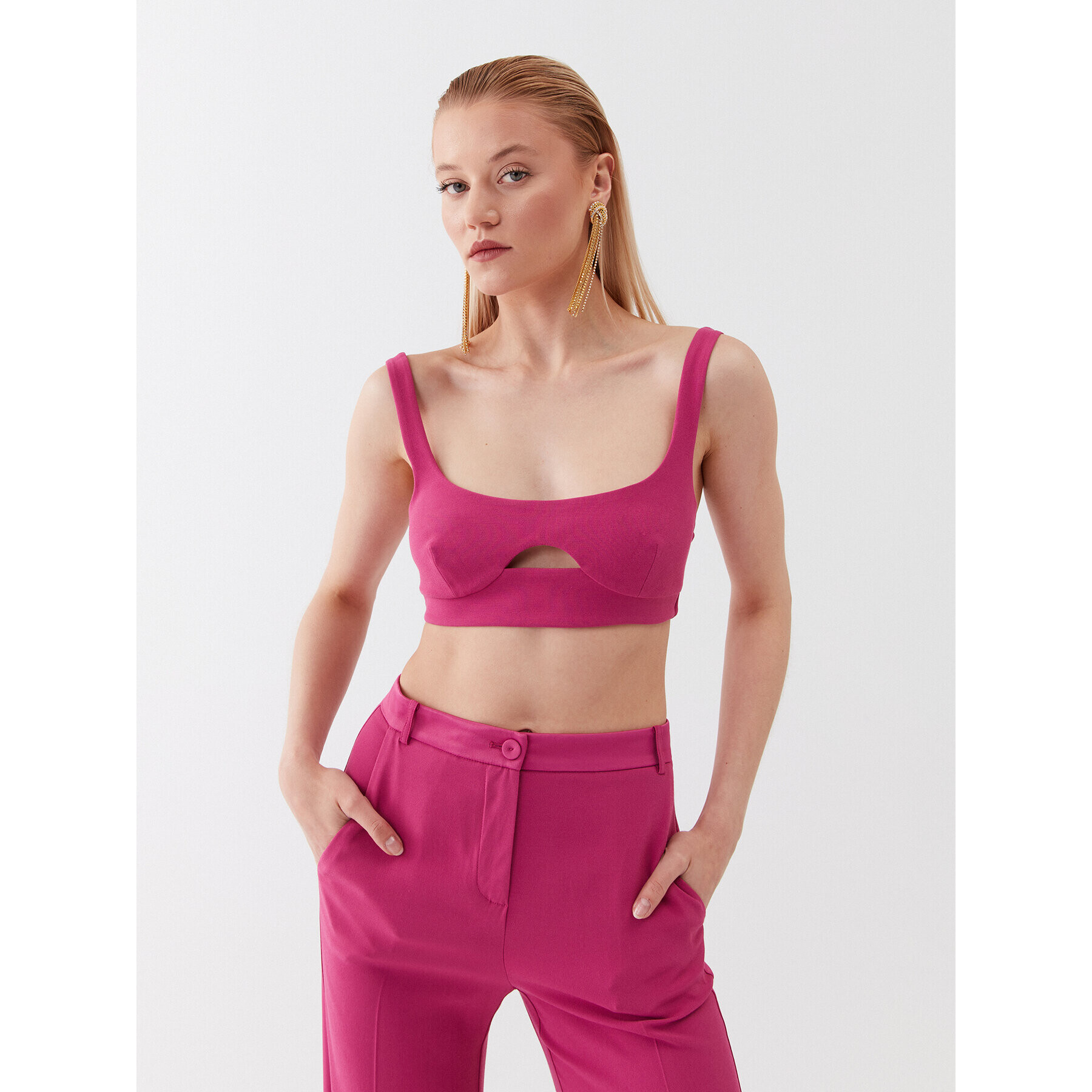 Patrizia Pepe топ 2C1454/A236-M447 Розов Slim Fit - Pepit.bg