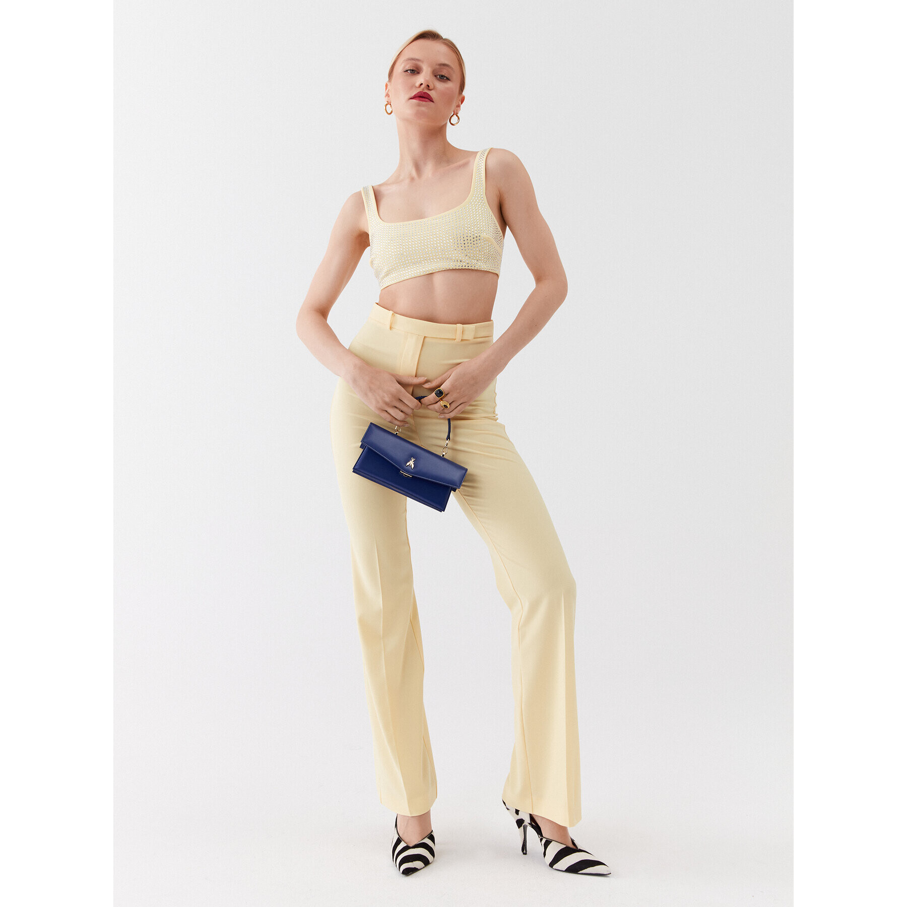 Patrizia Pepe топ 2C1488/A049-Y433 Жълт Slim Fit - Pepit.bg