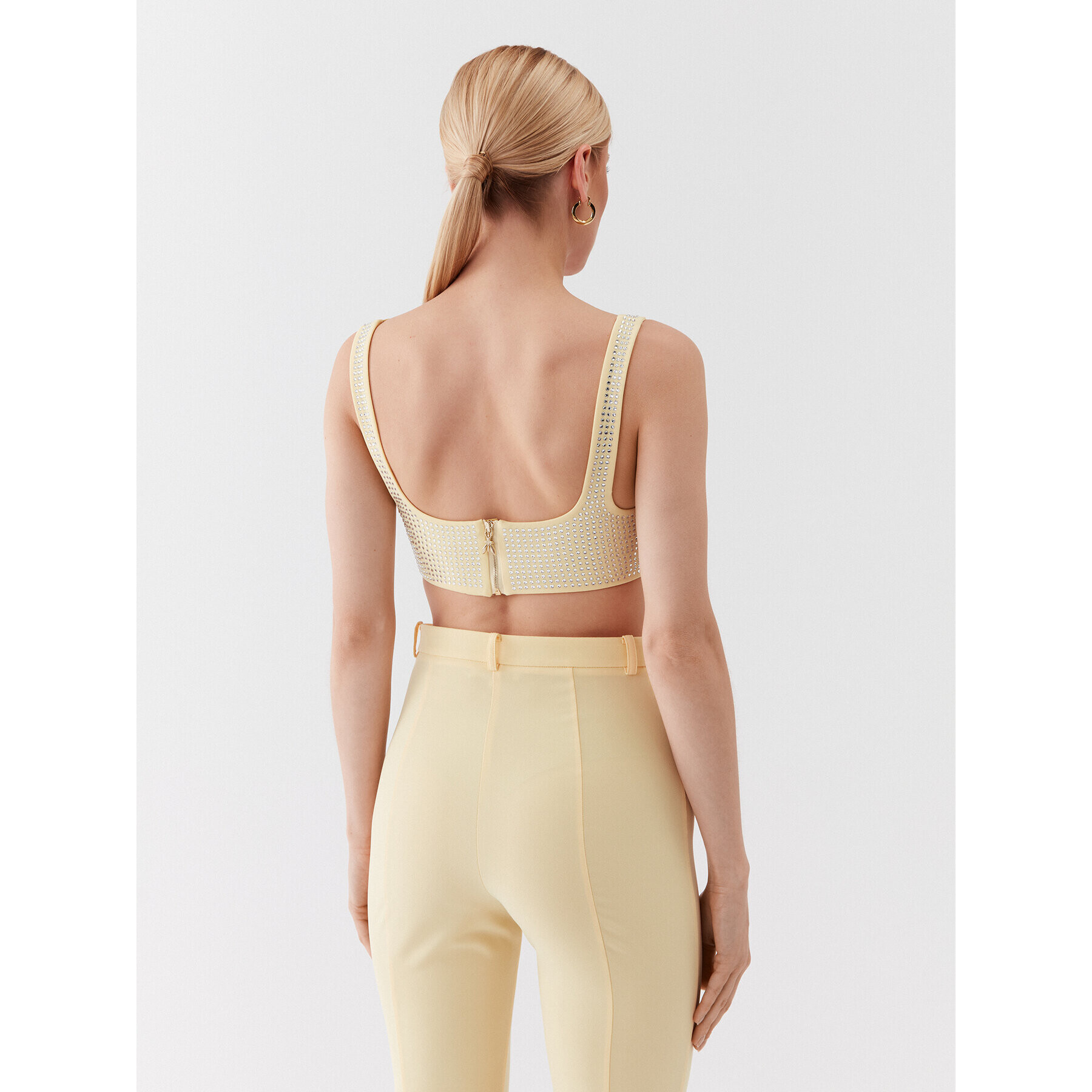 Patrizia Pepe топ 2C1488/A049-Y433 Жълт Slim Fit - Pepit.bg