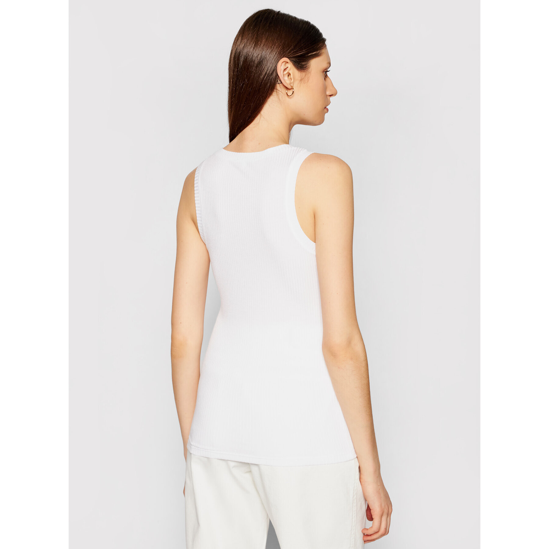 Patrizia Pepe топ 8M1221/A2HR-W103 Бял Slim Fit - Pepit.bg
