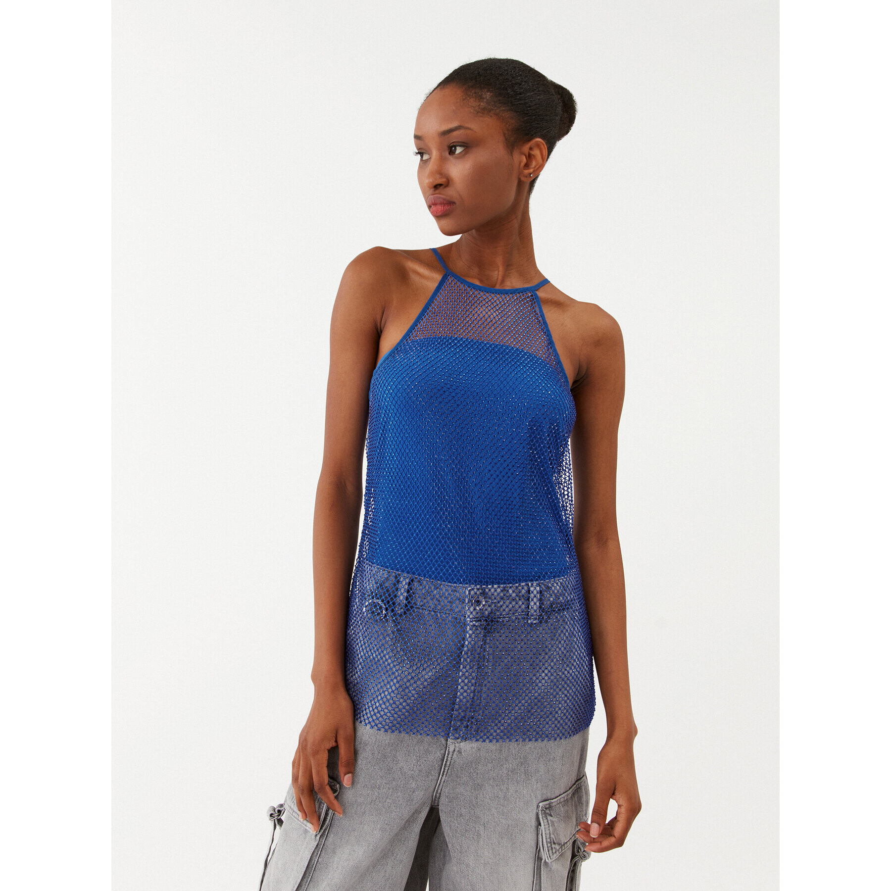 Patrizia Pepe топ 8M1547/A9U8-C966 Син Regular Fit - Pepit.bg