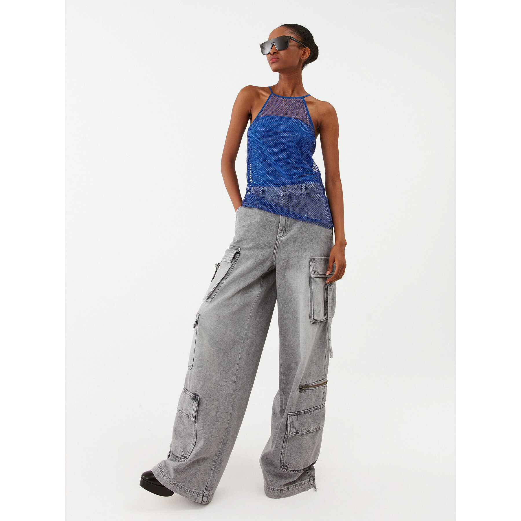 Patrizia Pepe топ 8M1547/A9U8-C966 Син Regular Fit - Pepit.bg
