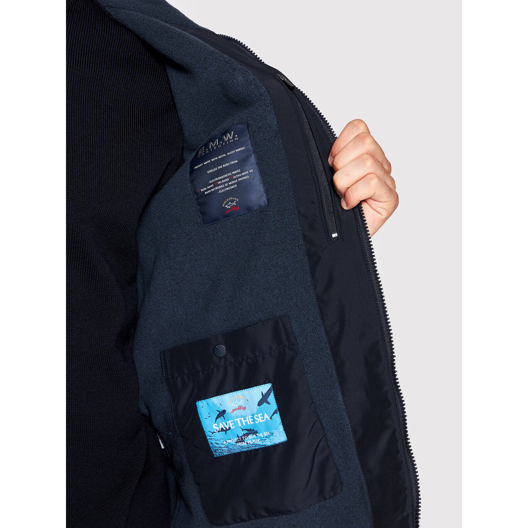 Paul&Shark Преходно яке 12312068 Тъмносин Regular Fit - Pepit.bg