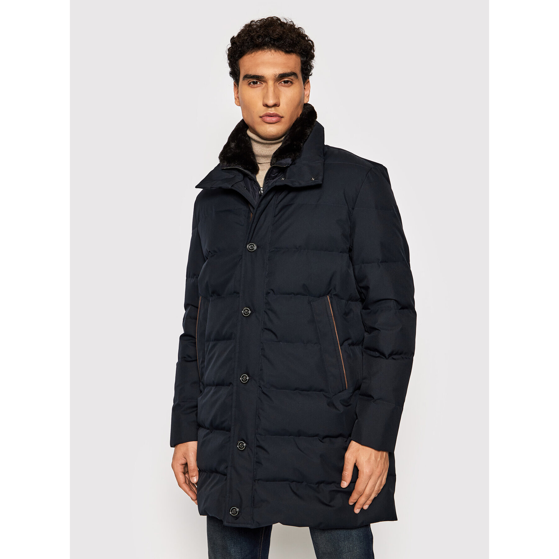 Paul&Shark Пухено яке 11312423 Тъмносин Regular Fit - Pepit.bg