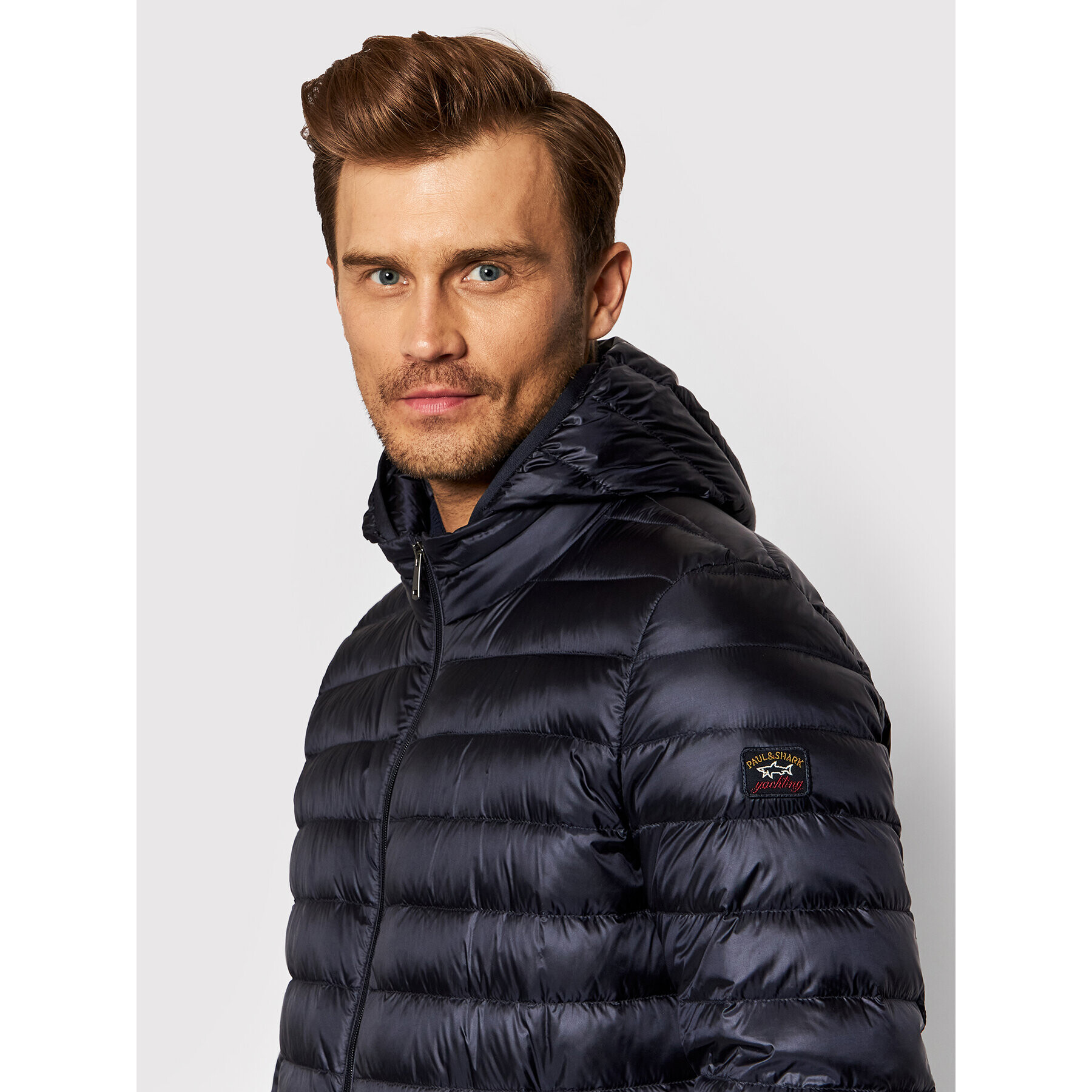 Paul&Shark Пухено яке C0P2008 Тъмносин Regular Fit - Pepit.bg
