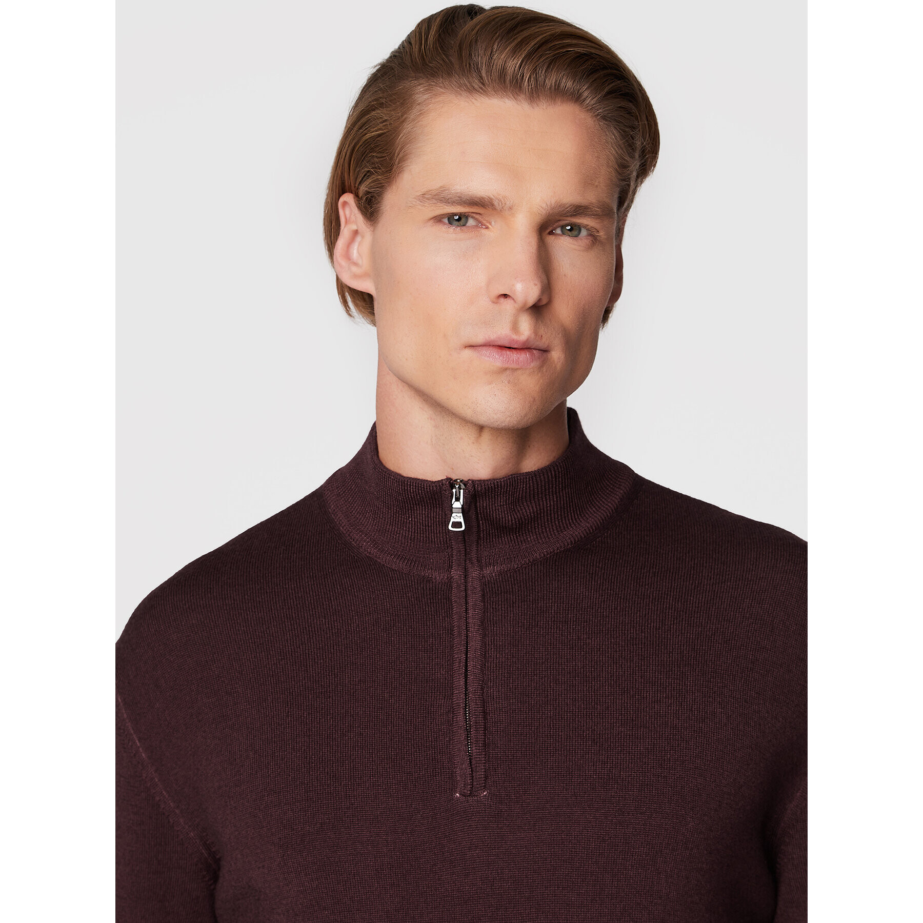 Paul&Shark Пуловер 11311100 Бордо Regular Fit - Pepit.bg