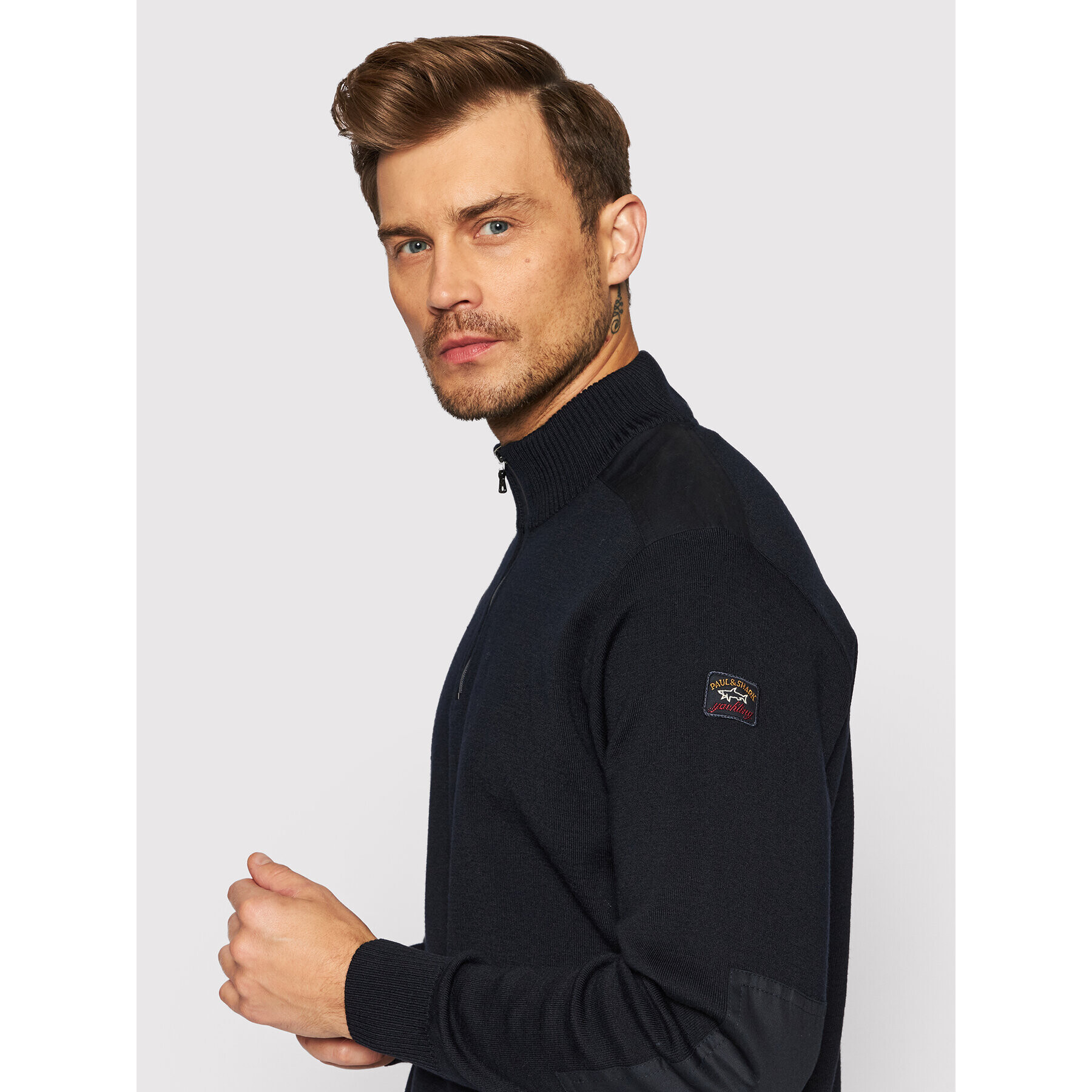 Paul&Shark Пуловер C0P1028 Тъмносин Regular Fit - Pepit.bg