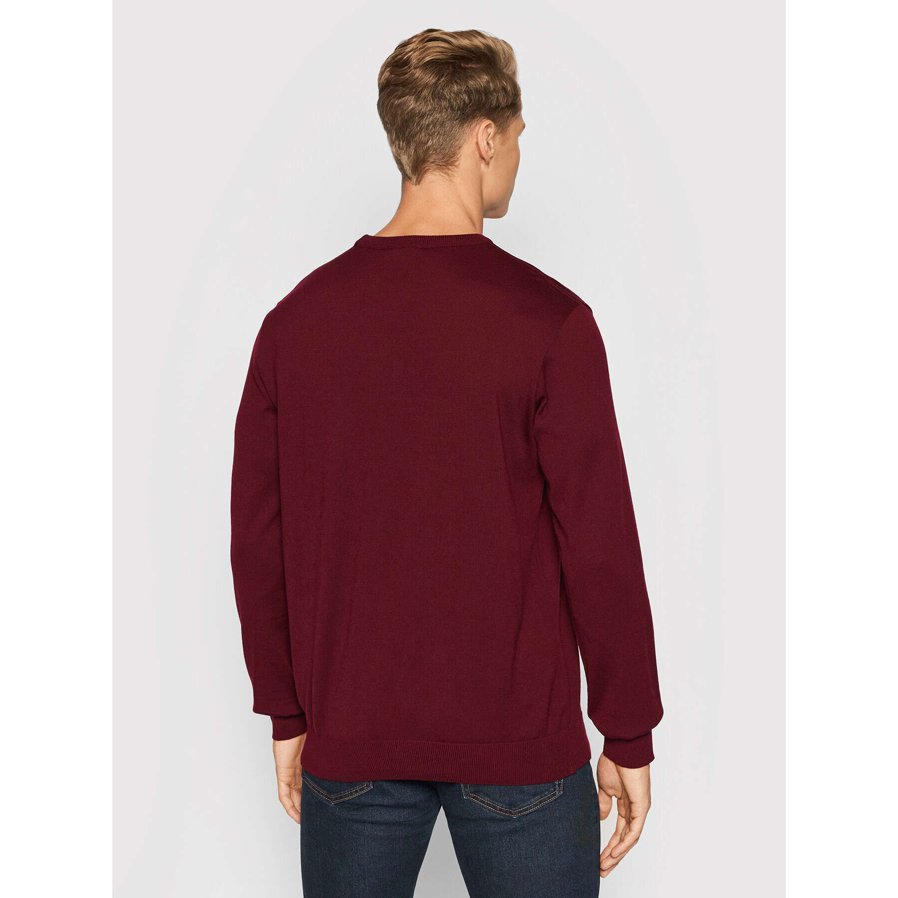 Paul&Shark Пуловер C0P1040 Бордо Regular Fit - Pepit.bg