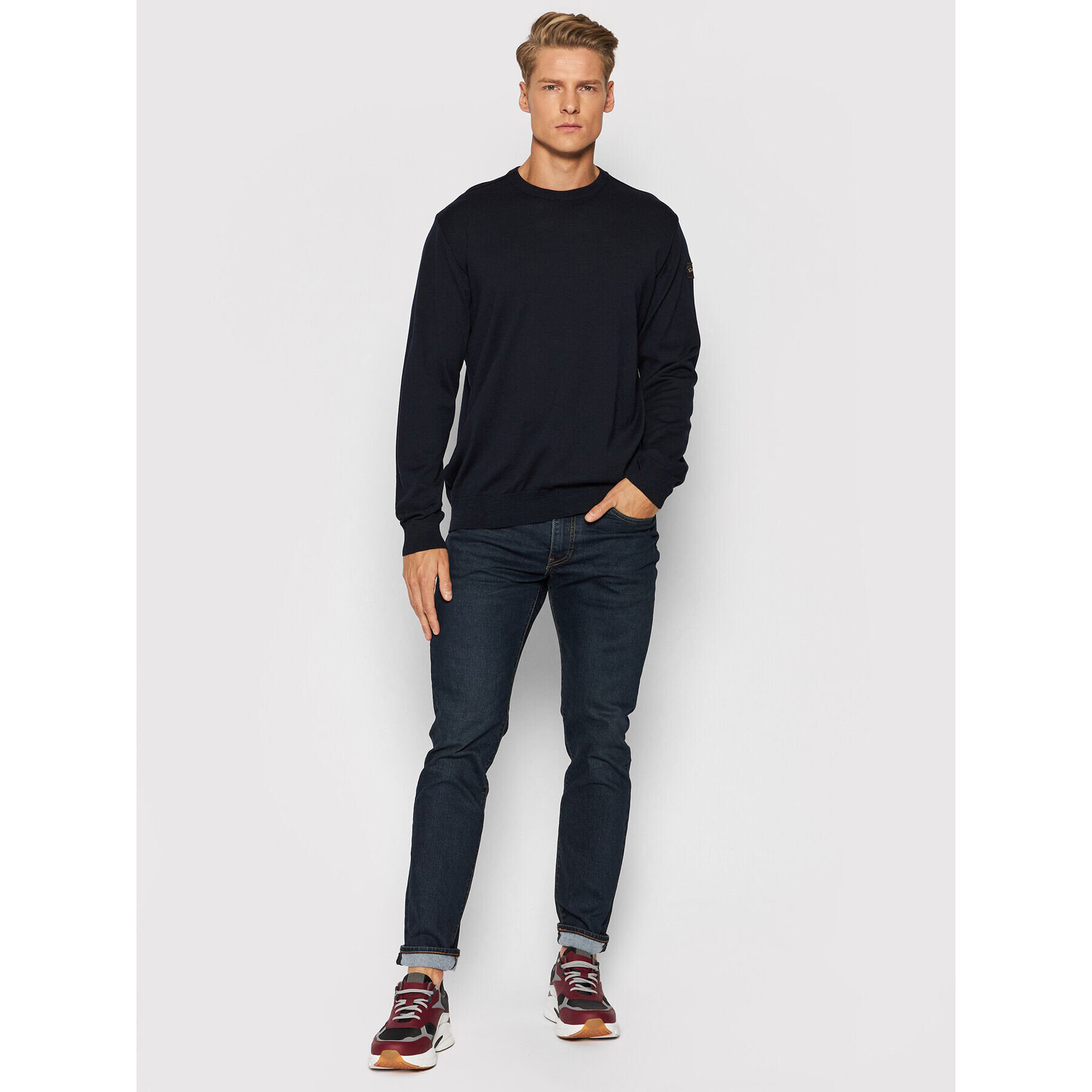Paul&Shark Пуловер C0P1040 Тъмносин Regular Fit - Pepit.bg