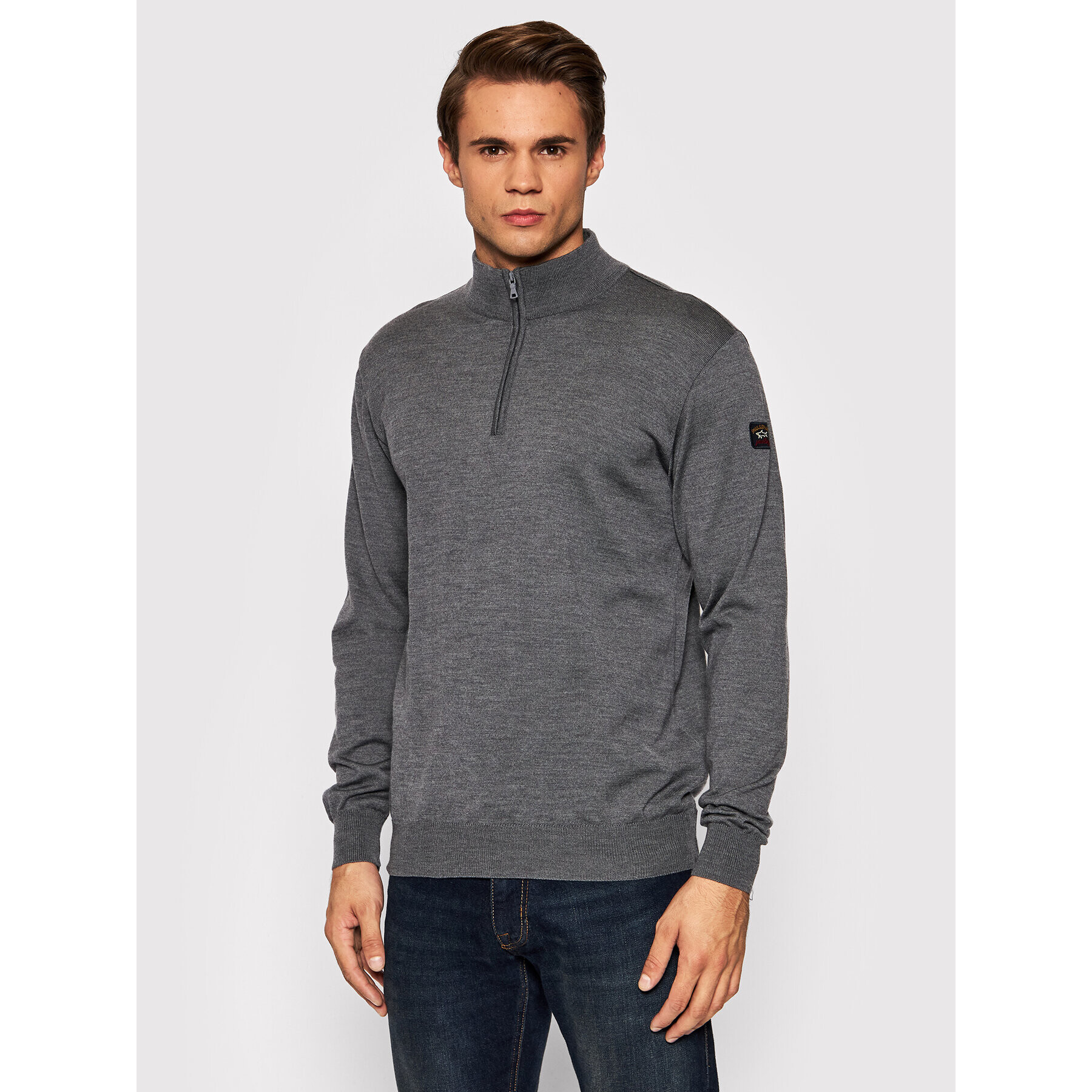 Paul&Shark Пуловер C0P1043 Сив Regular Fit - Pepit.bg