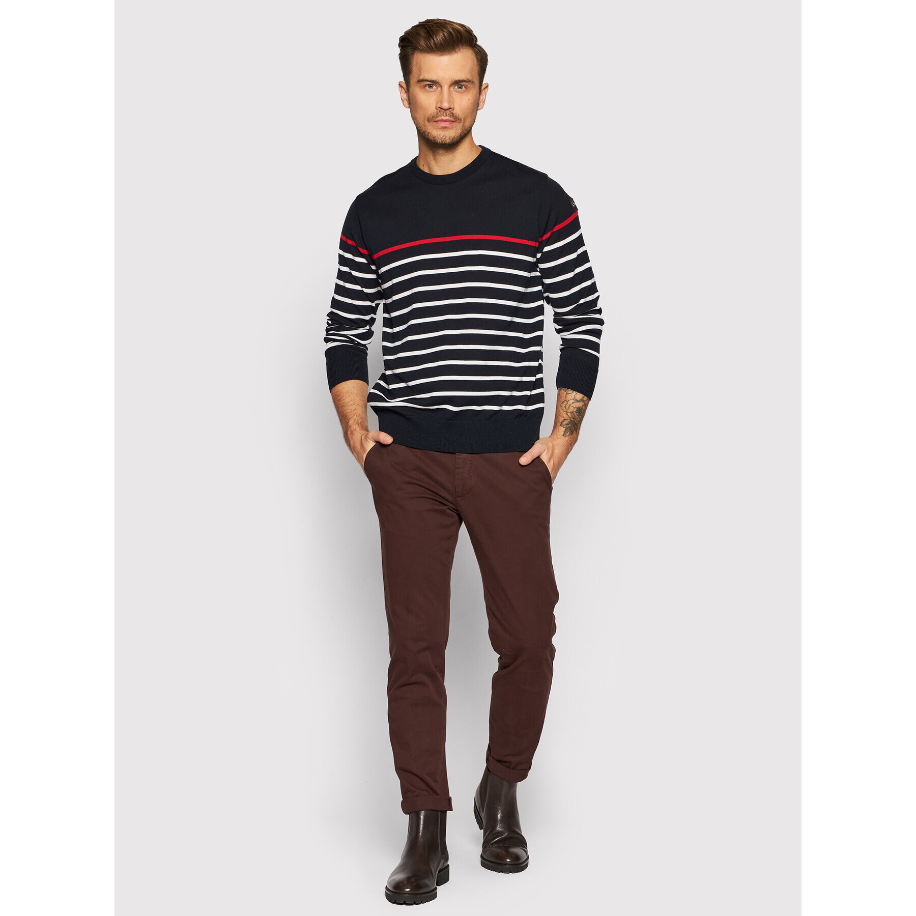 Paul&Shark Пуловер C0P1046 Тъмносин Regular Fit - Pepit.bg