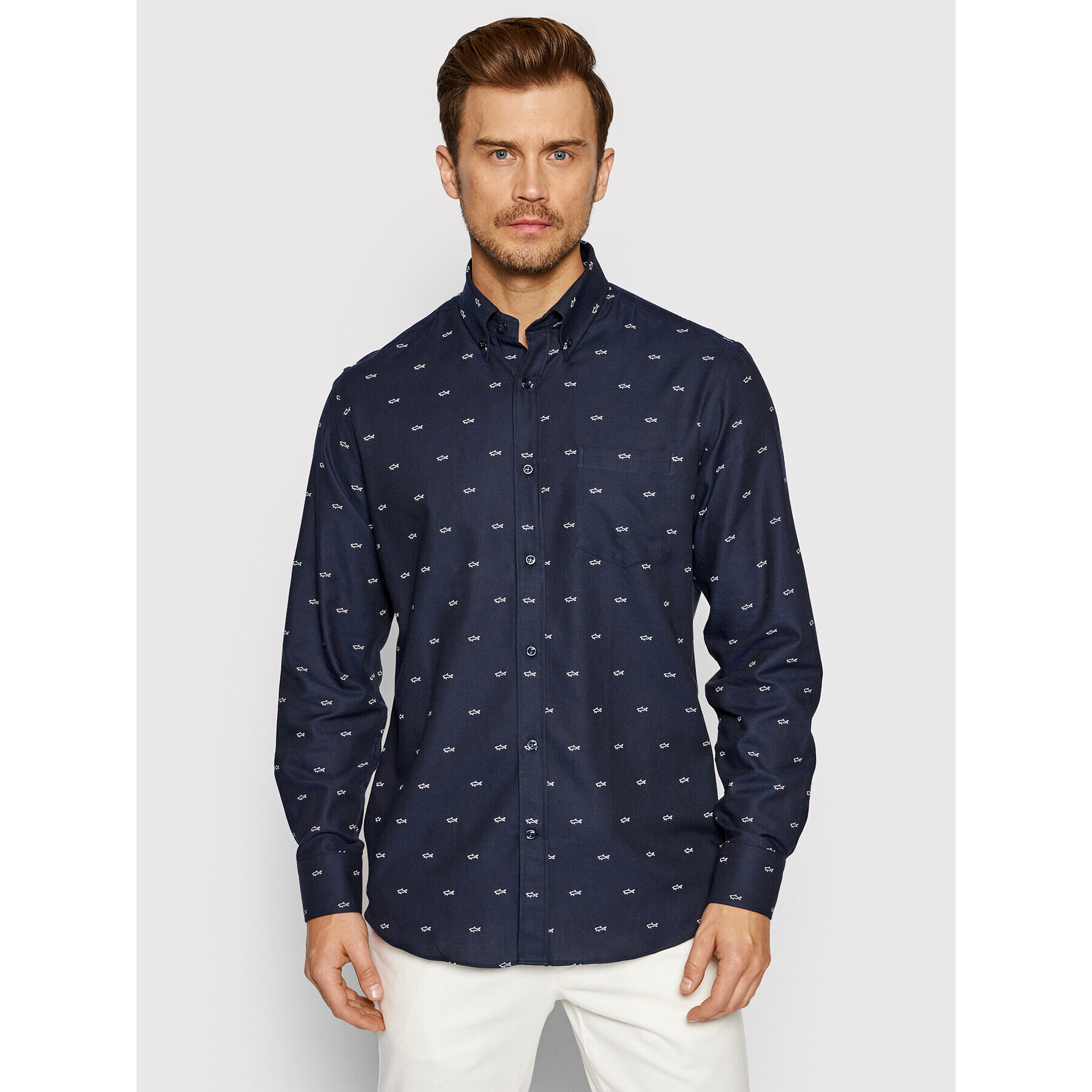 Paul&Shark Риза 11313075 Тъмносин Regular Fit - Pepit.bg