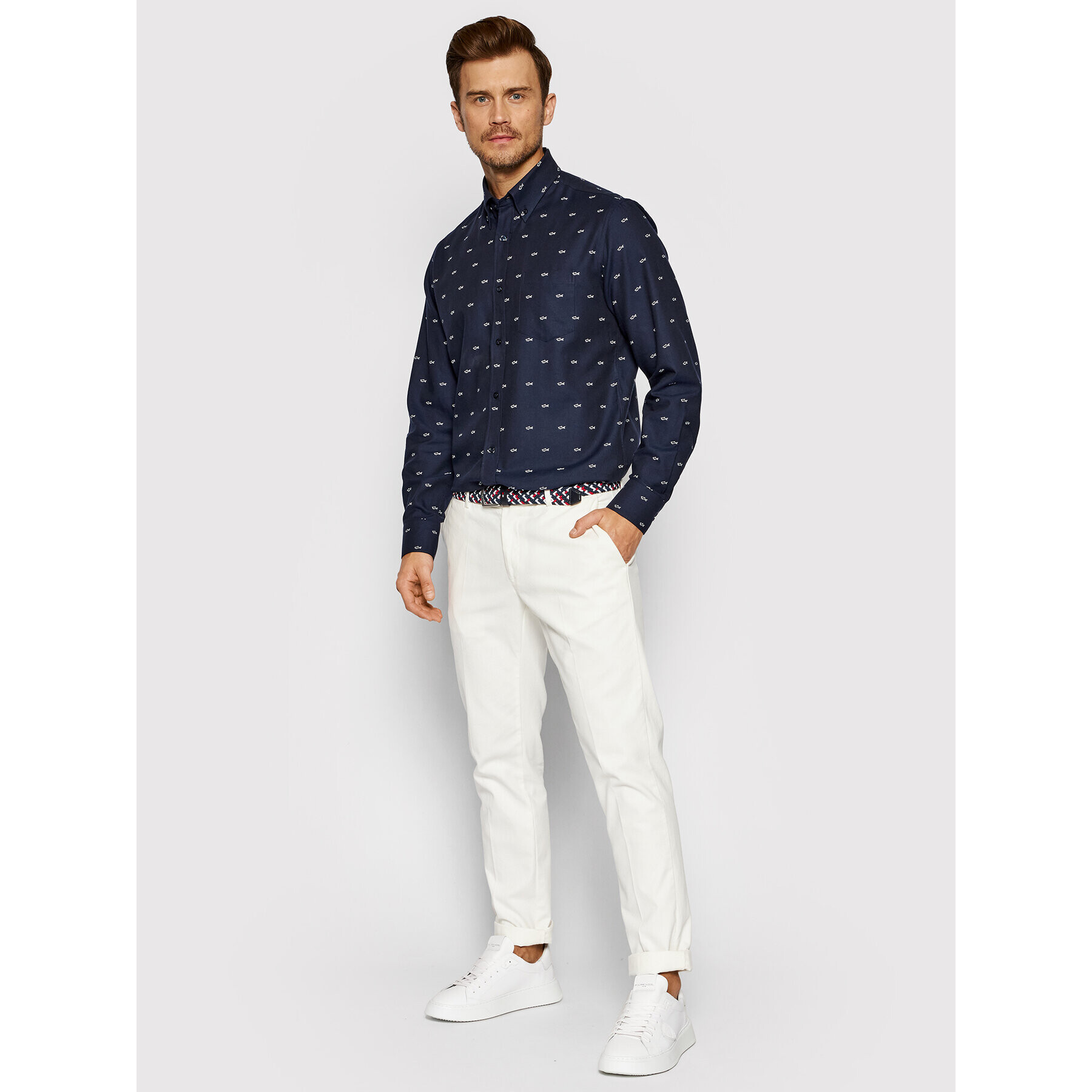 Paul&Shark Риза 11313075 Тъмносин Regular Fit - Pepit.bg