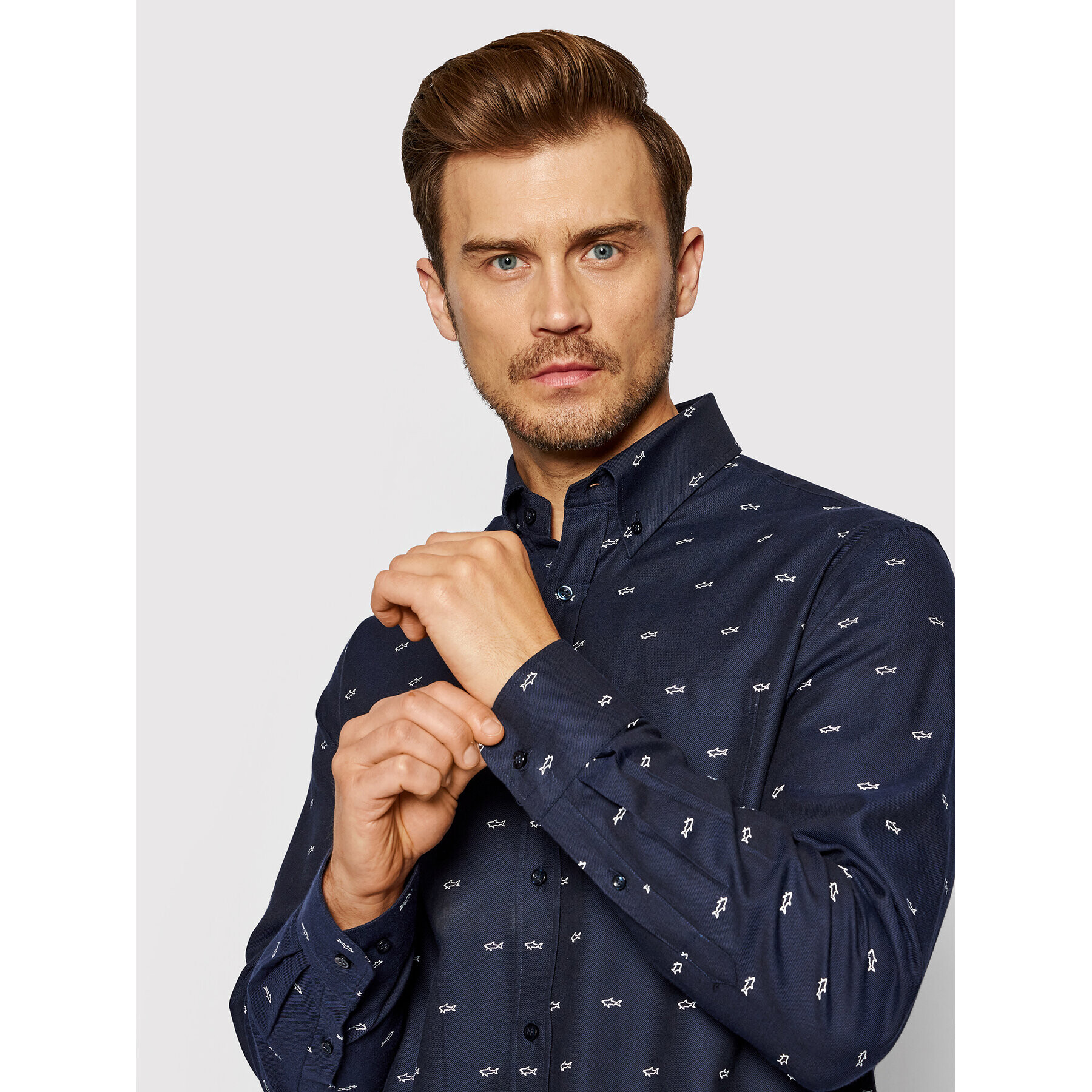 Paul&Shark Риза 11313075 Тъмносин Regular Fit - Pepit.bg
