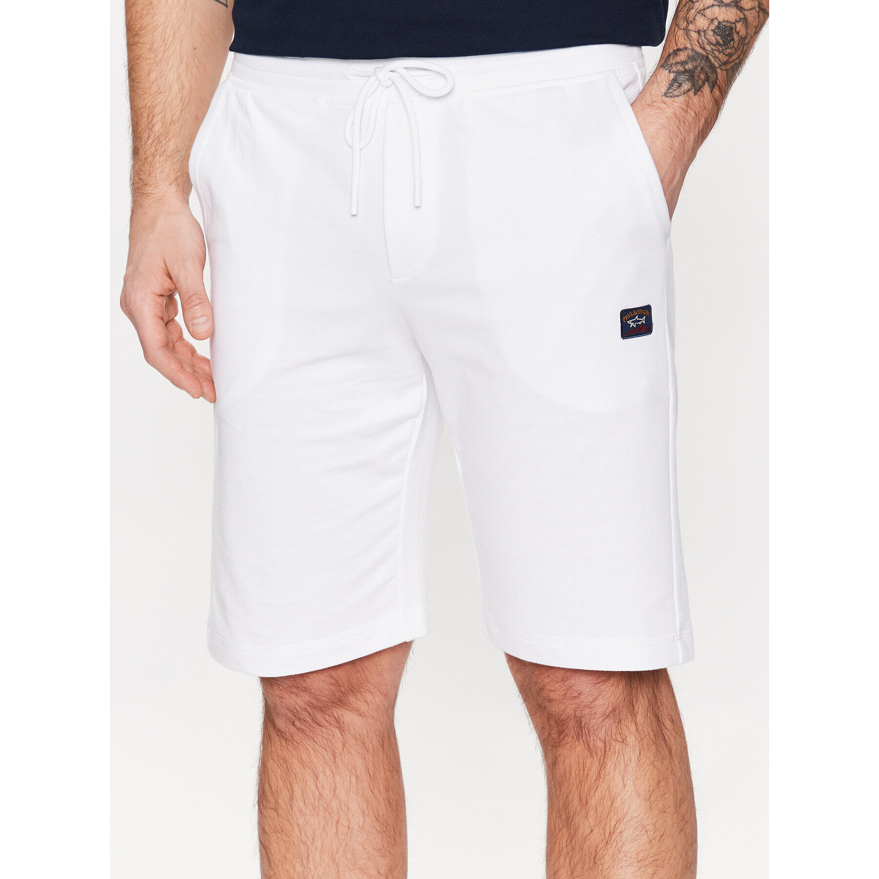 Paul&Shark Спортни шорти 23411958 Бял Regular Fit - Pepit.bg