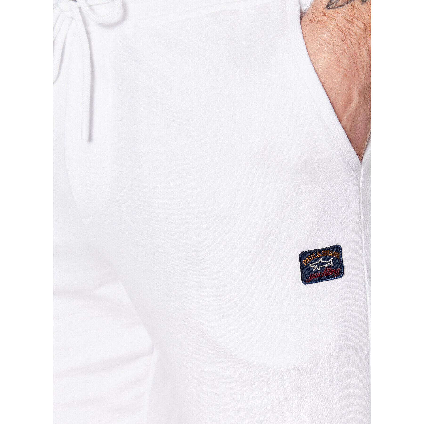 Paul&Shark Спортни шорти 23411958 Бял Regular Fit - Pepit.bg