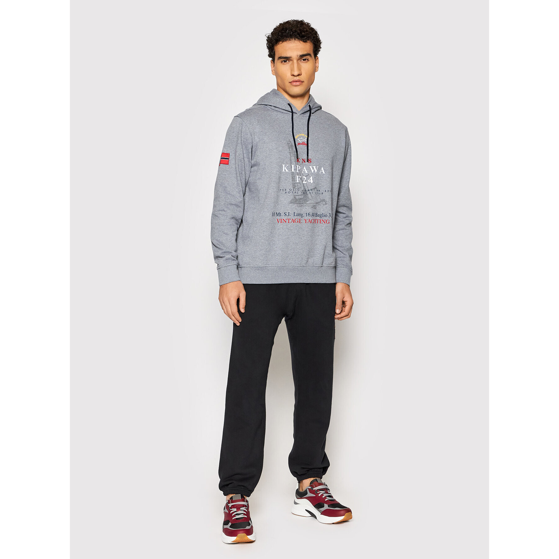 Paul&Shark Суитшърт 11311908 Сив Regular Fit - Pepit.bg