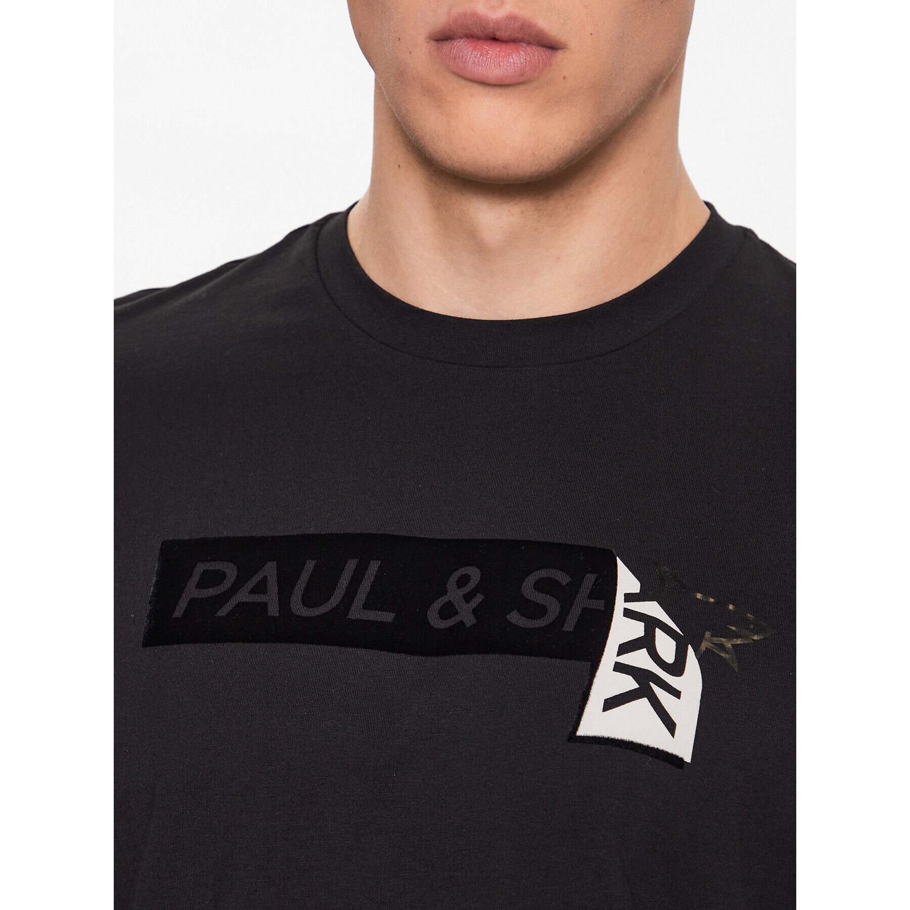 Paul&Shark Тишърт 13311635 Черен Regular Fit - Pepit.bg