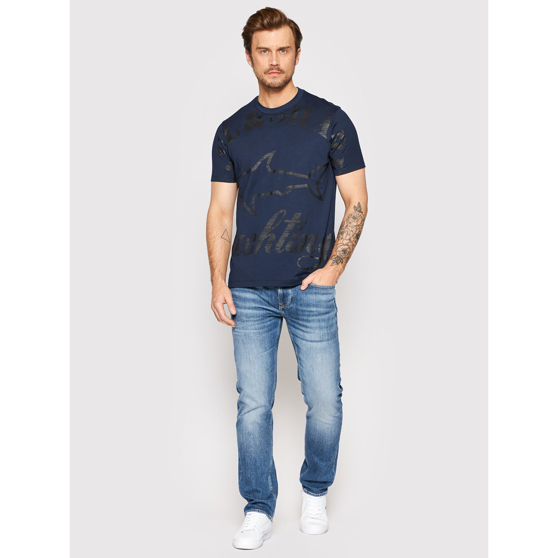 Paul&Shark Тишърт 22411018 Тъмносин Regular Fit - Pepit.bg