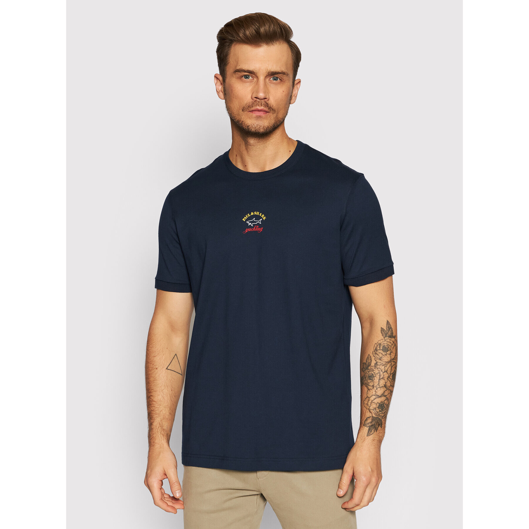 Paul&Shark Тишърт C0P1096 Тъмносин Regular Fit - Pepit.bg