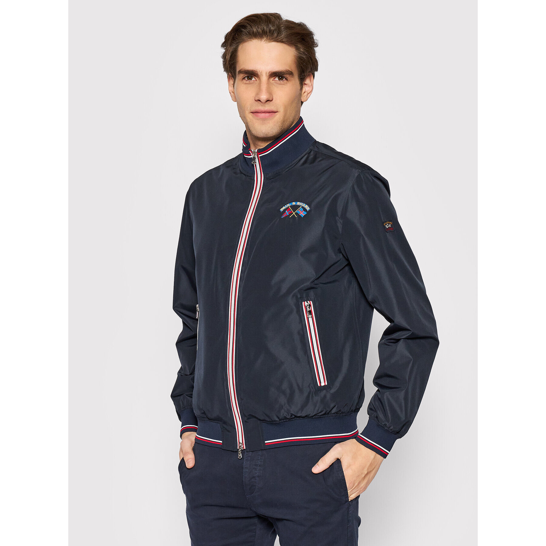 Paul&Shark Яке бомбър 22412035 Тъмносин Regular Fit - Pepit.bg