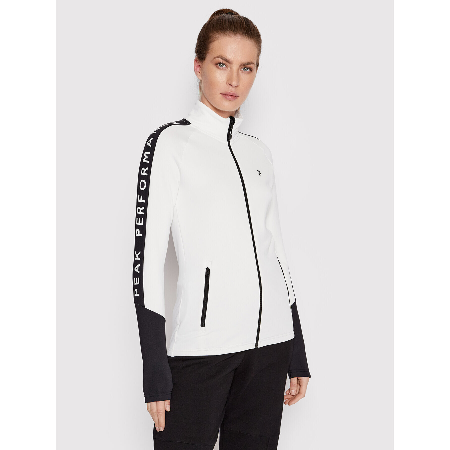 Peak Performance Полар Rider Zip G77239050 Бял Regular Fit - Pepit.bg