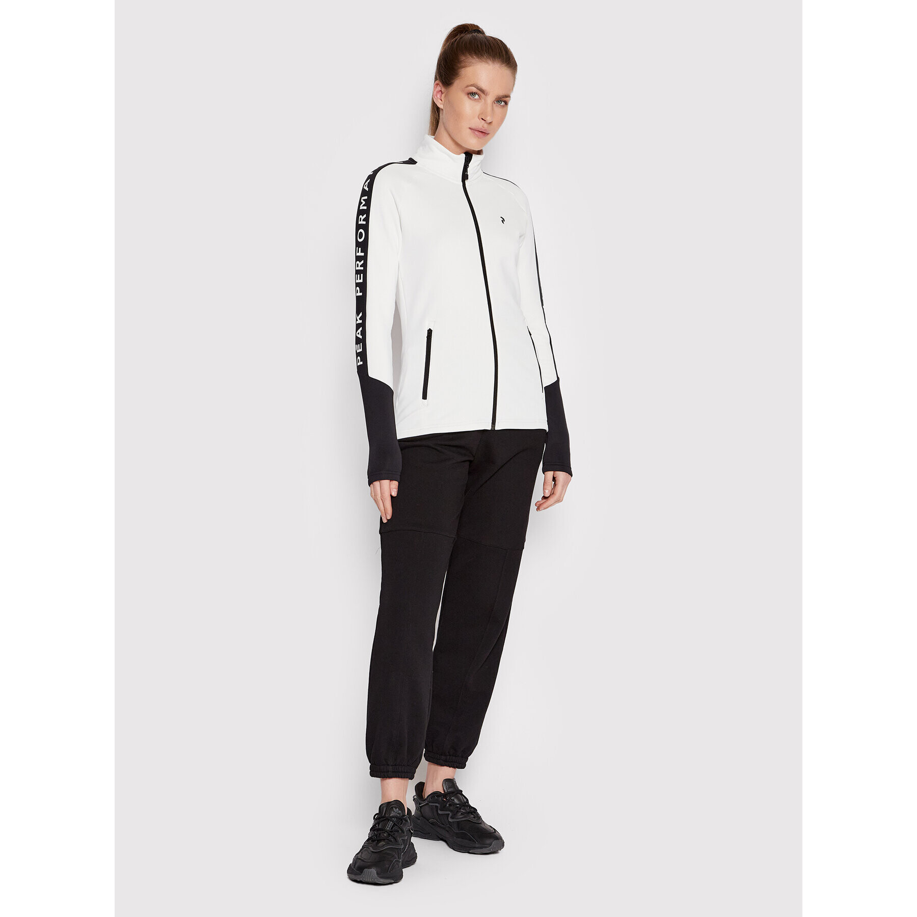 Peak Performance Полар Rider Zip G77239050 Бял Regular Fit - Pepit.bg