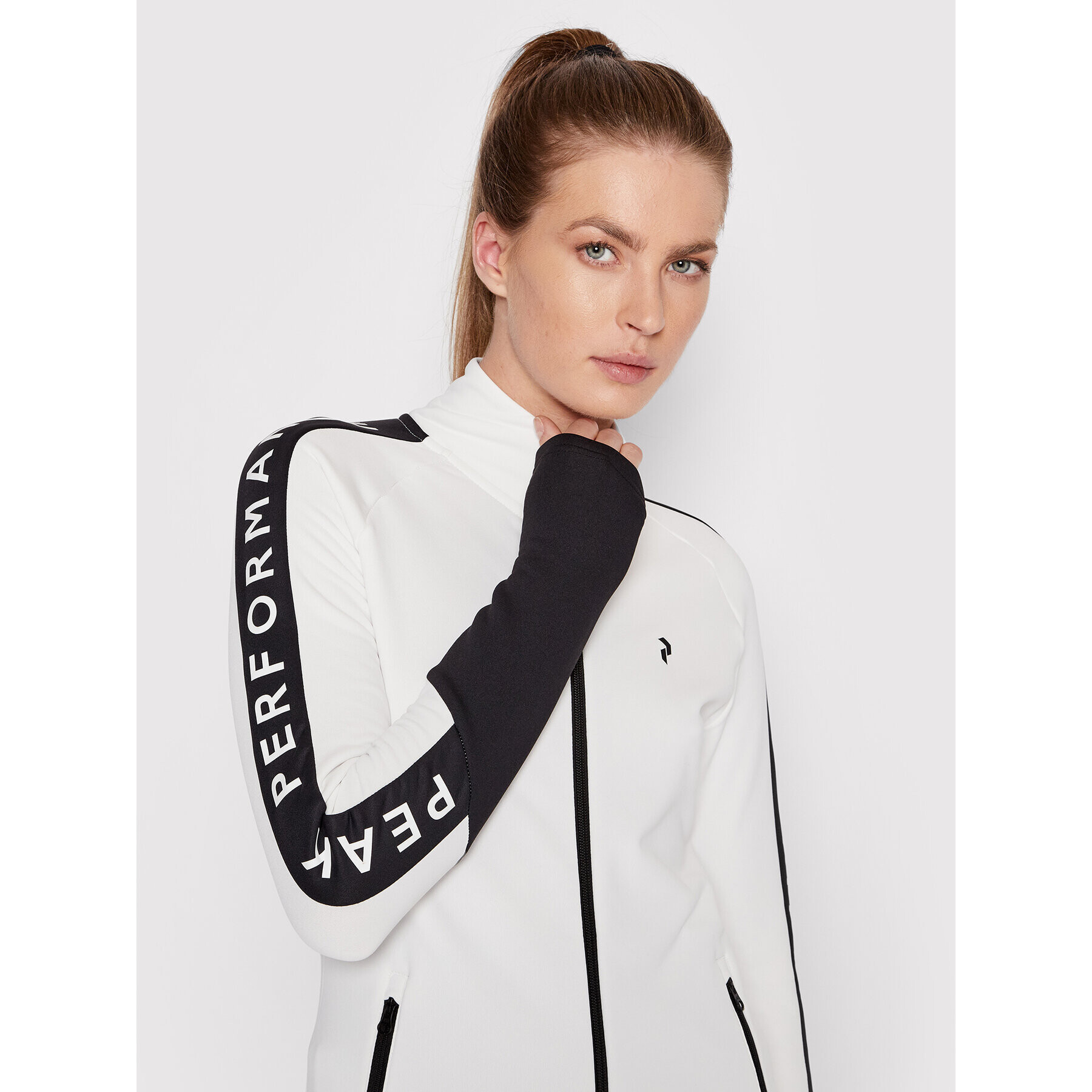 Peak Performance Полар Rider Zip G77239050 Бял Regular Fit - Pepit.bg