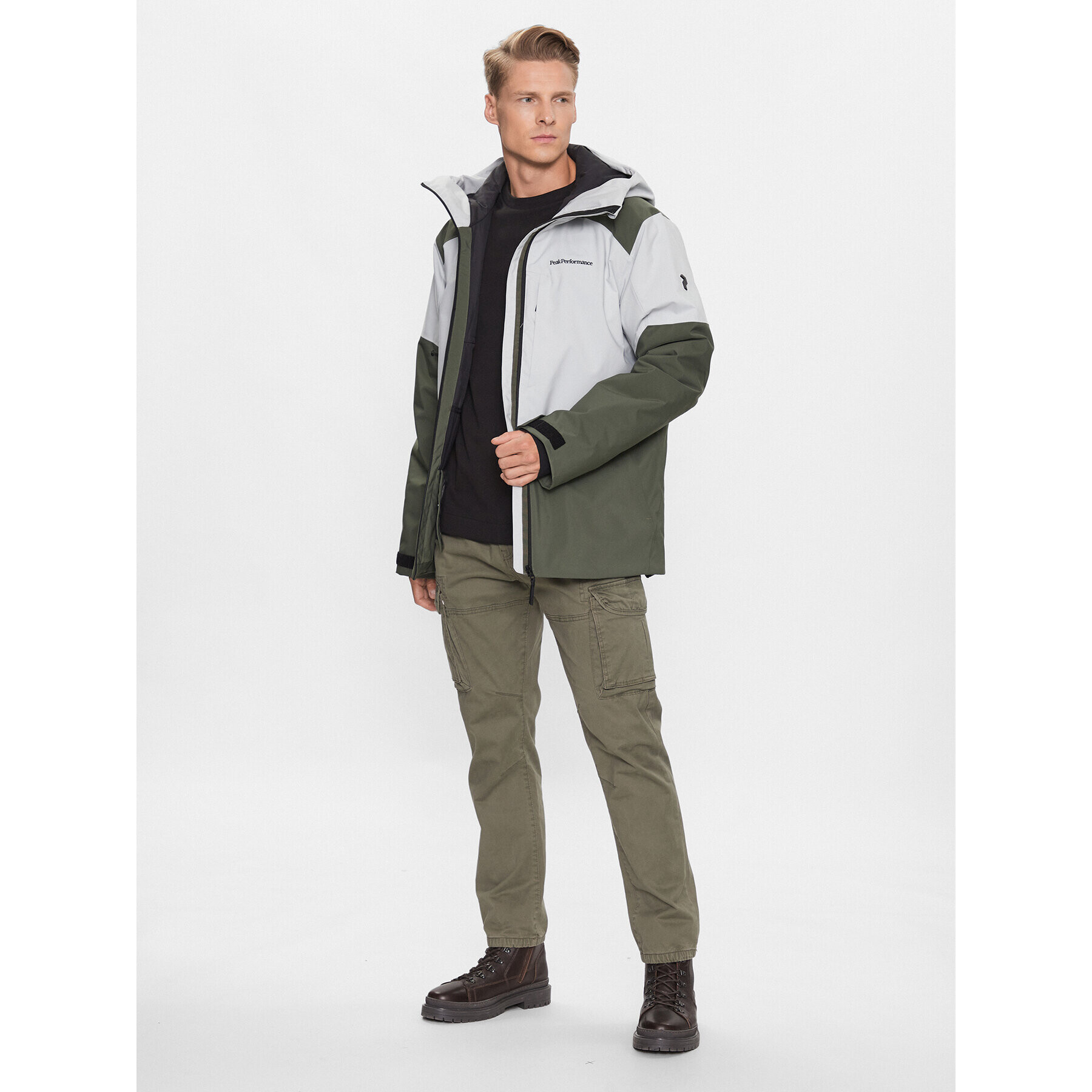 Peak Performance Скиорско яке Pact G78063080 Сив Regular Fit - Pepit.bg