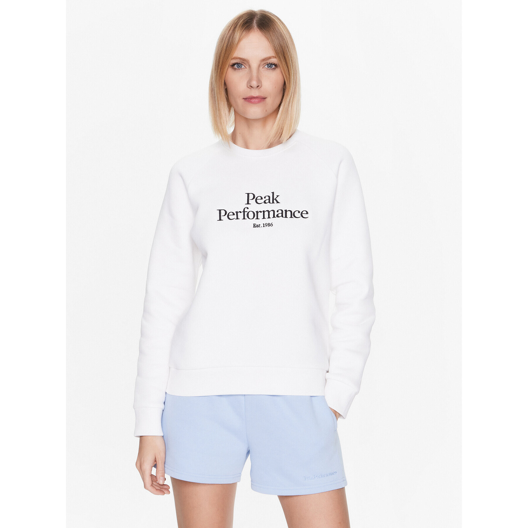 Peak Performance Суитшърт Original G77752320 Бял Regular Fit - Pepit.bg