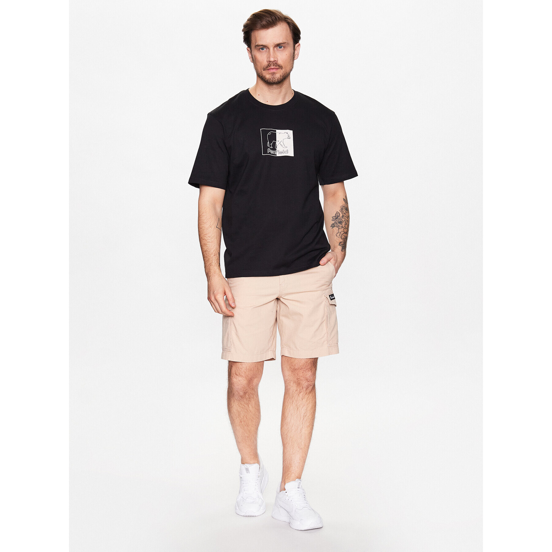 Penfield Тишърт PFD0333 Черен Relaxed Fit - Pepit.bg