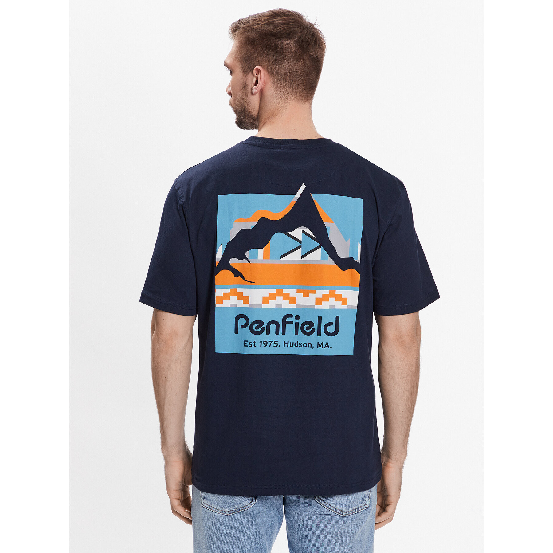Penfield Тишърт PFD0338 Тъмносин Relaxed Fit - Pepit.bg