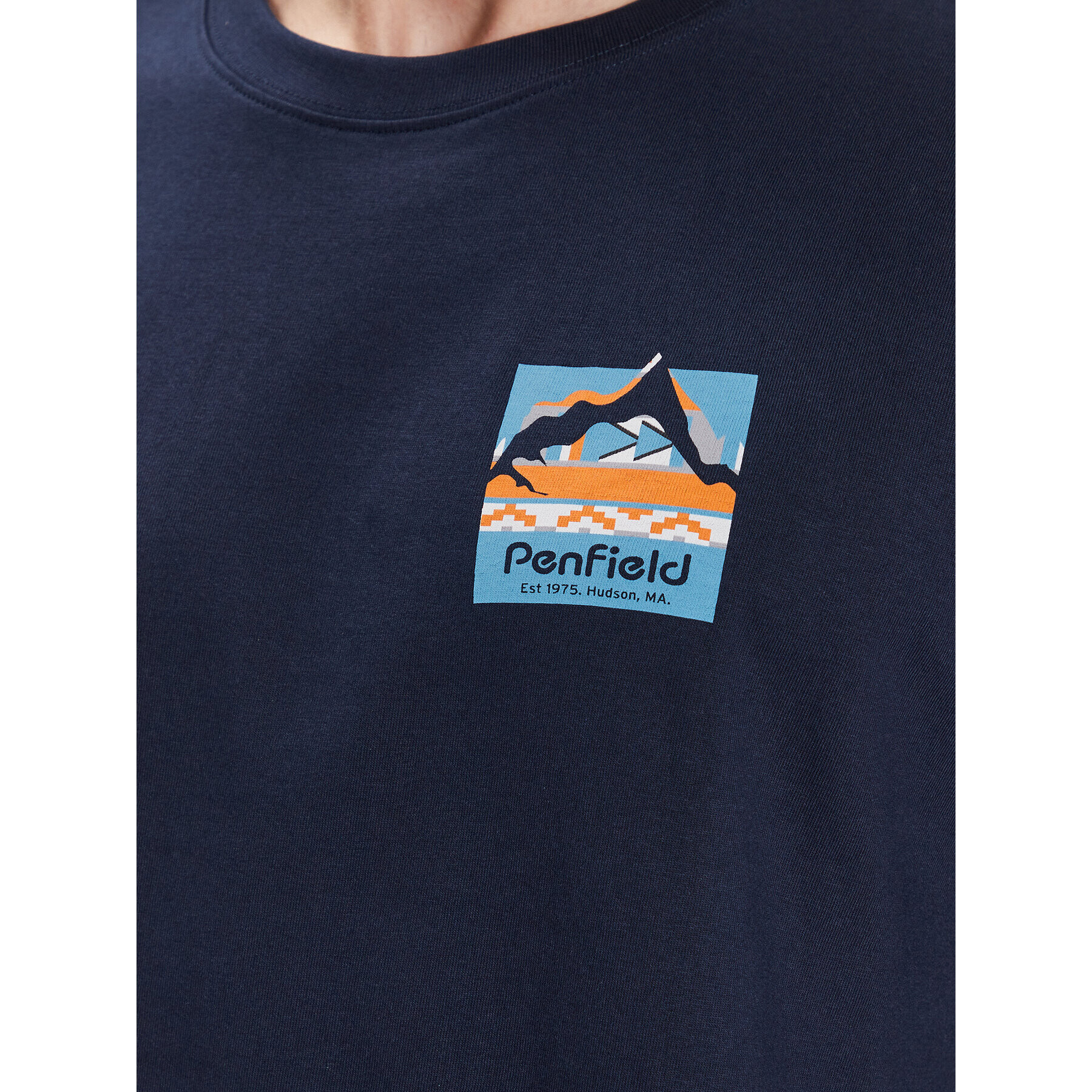 Penfield Тишърт PFD0338 Тъмносин Relaxed Fit - Pepit.bg