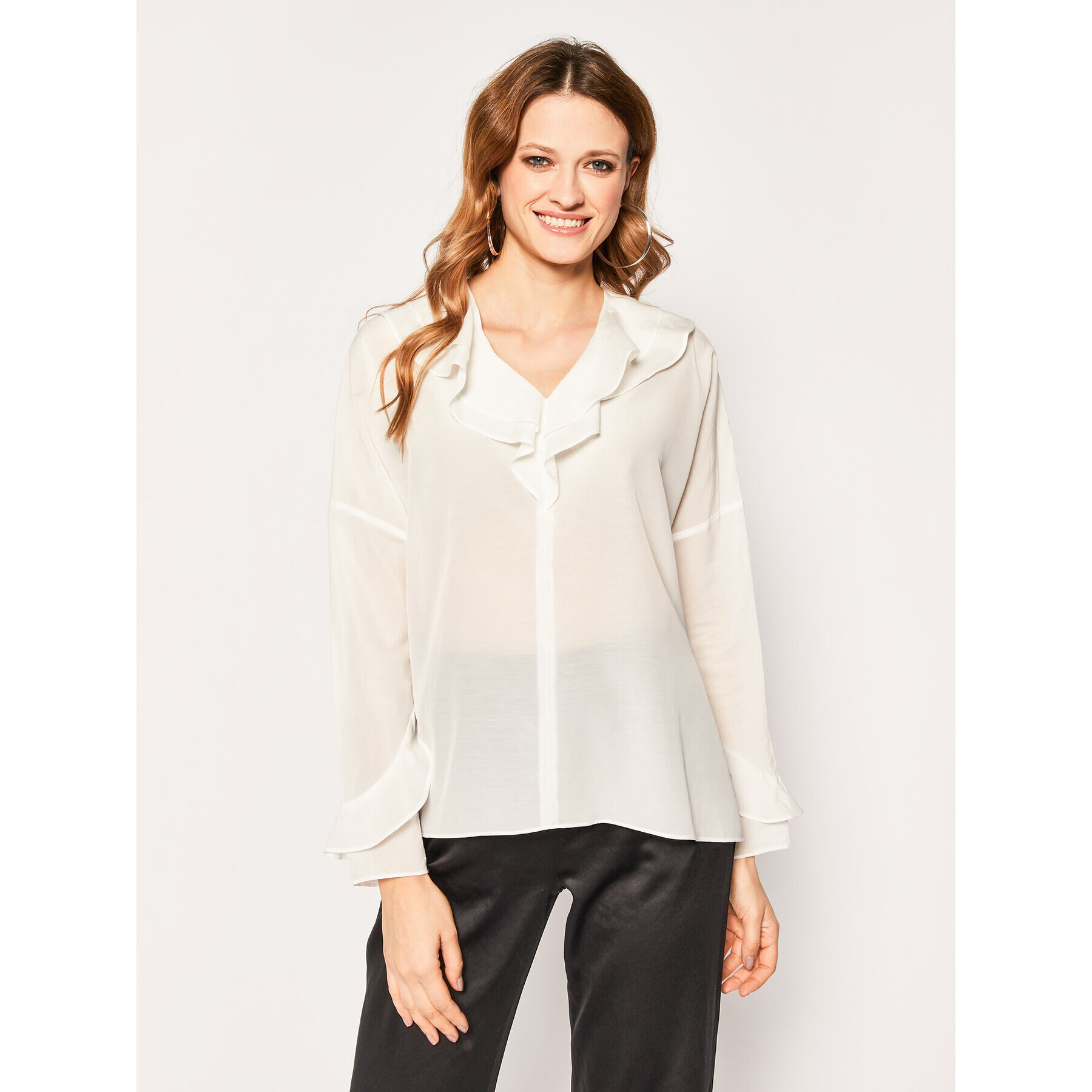 Pennyblack Блуза Eleonora 31110220 Бял Regular Fit - Pepit.bg